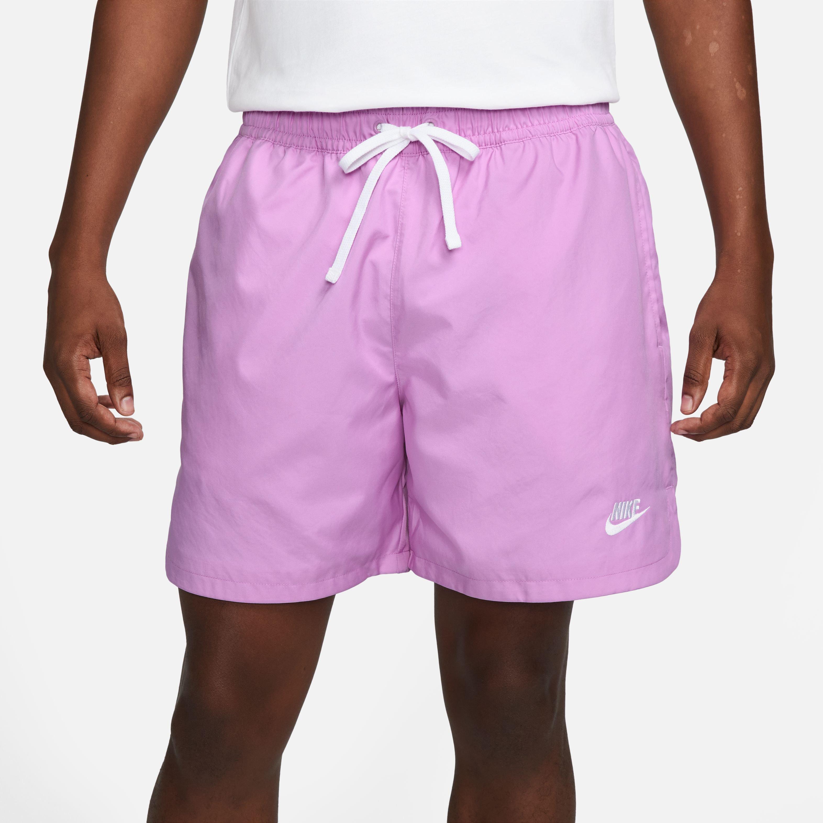 Nike Men's Sportswear Sport Essentials Woven Lined Flow Shorts-Purple - PURPLE Thumbnail View 4
