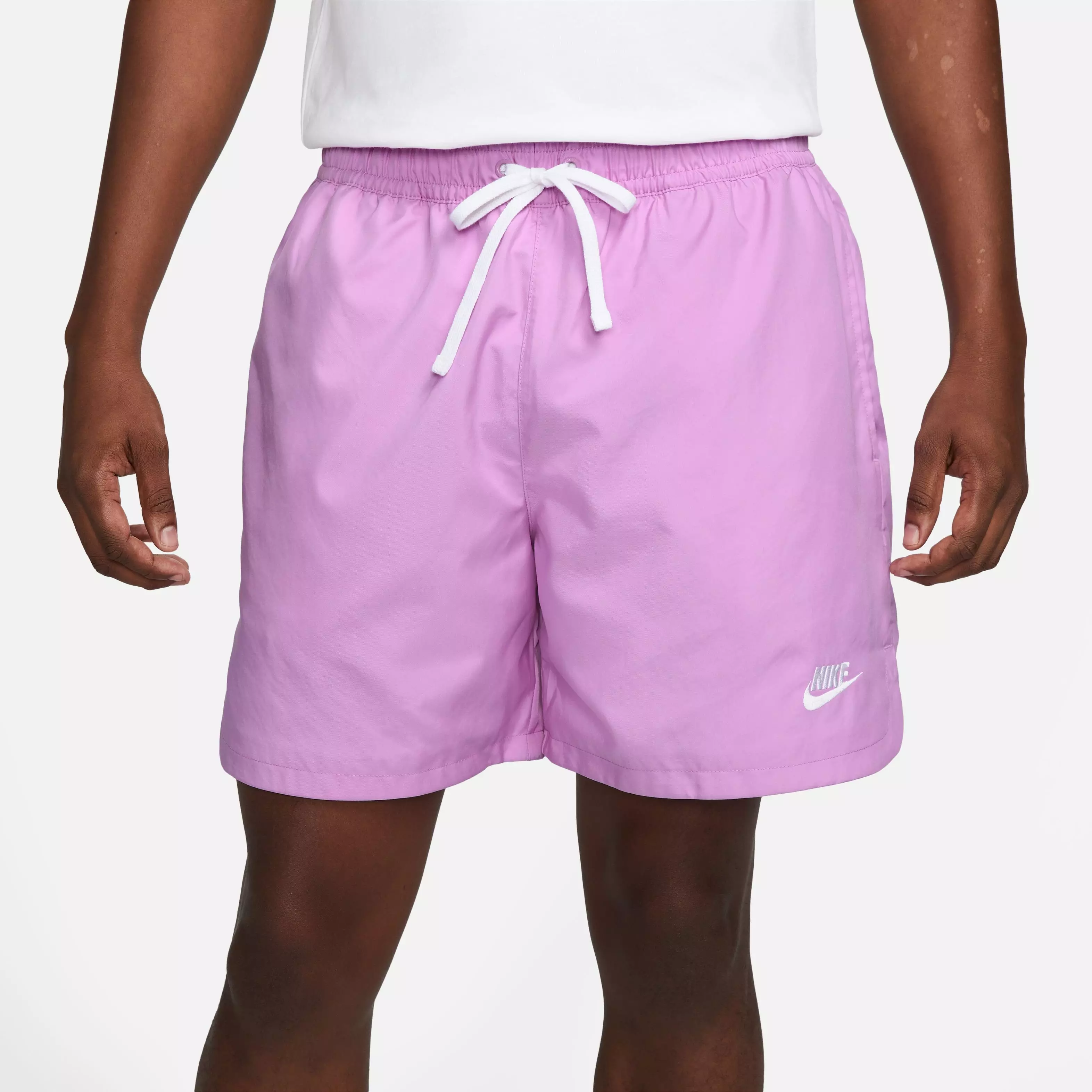 Nike Men's Sportswear Sport Essentials Woven Lined Flow Shorts-Purple - PURPLE