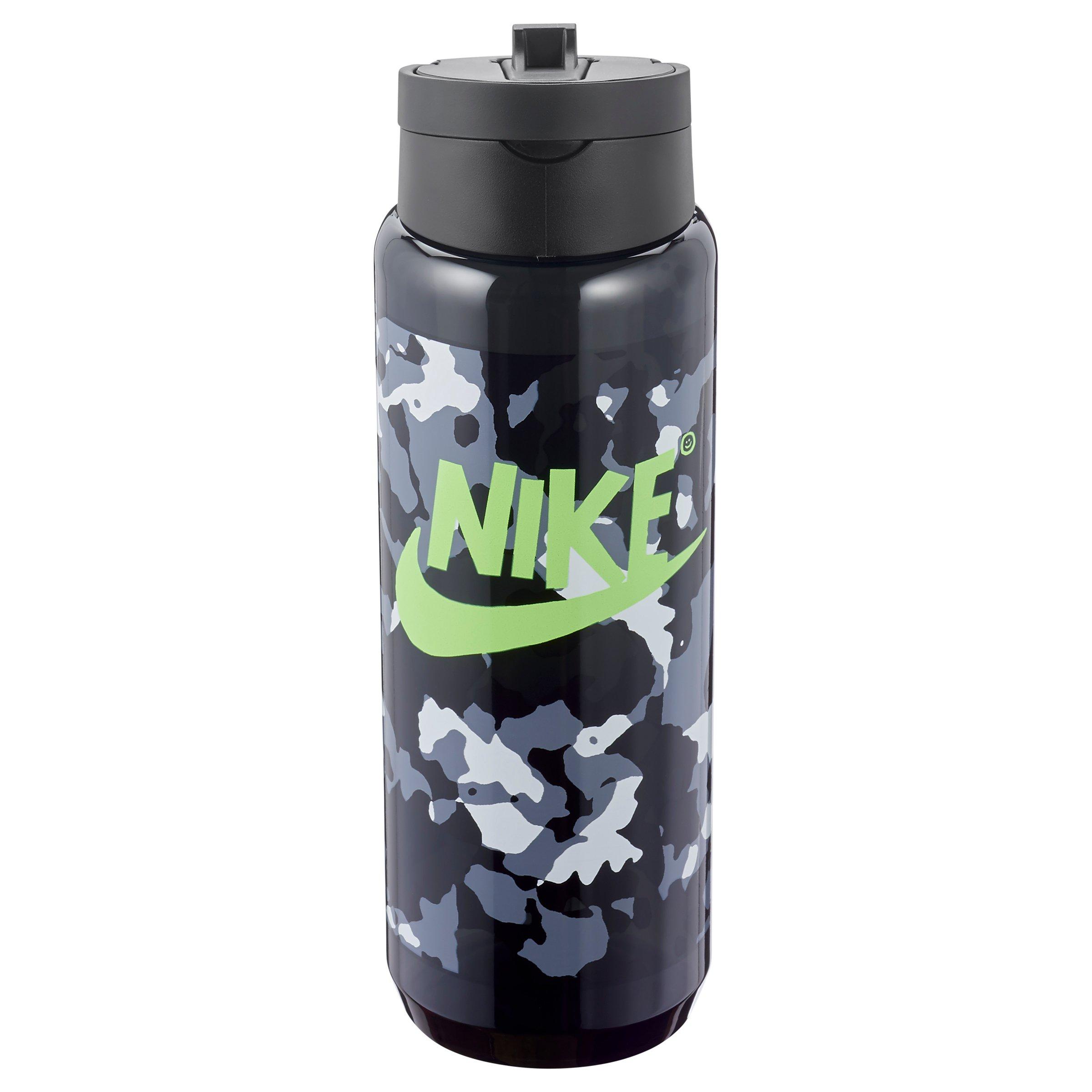 Nike TR Renew Recharge 24oz. Straw Water Bottle-Black/Green - BLACK/GREEN Thumbnail View 1