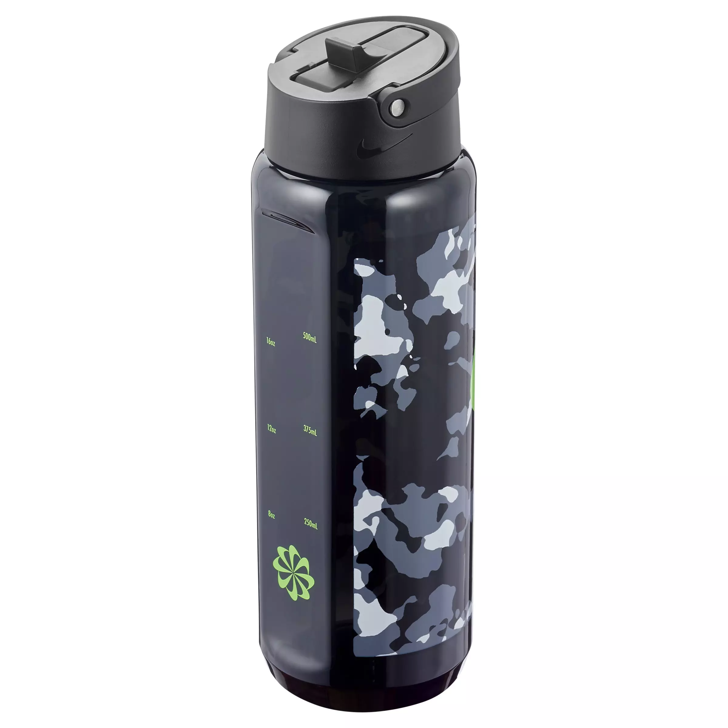 Nike TR Renew Recharge 24oz. Straw Water Bottle-Black/Green - BLACK/GREEN