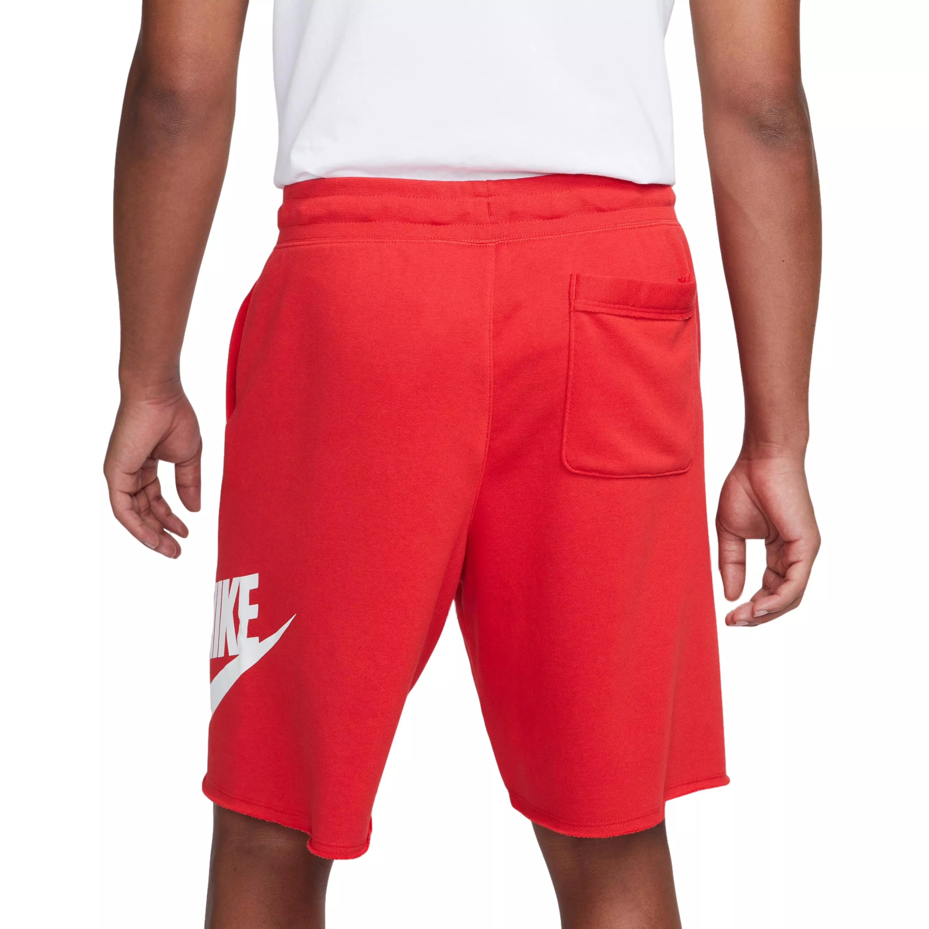 Nike Men's Club Alumni French Terry Shorts-Red - RED