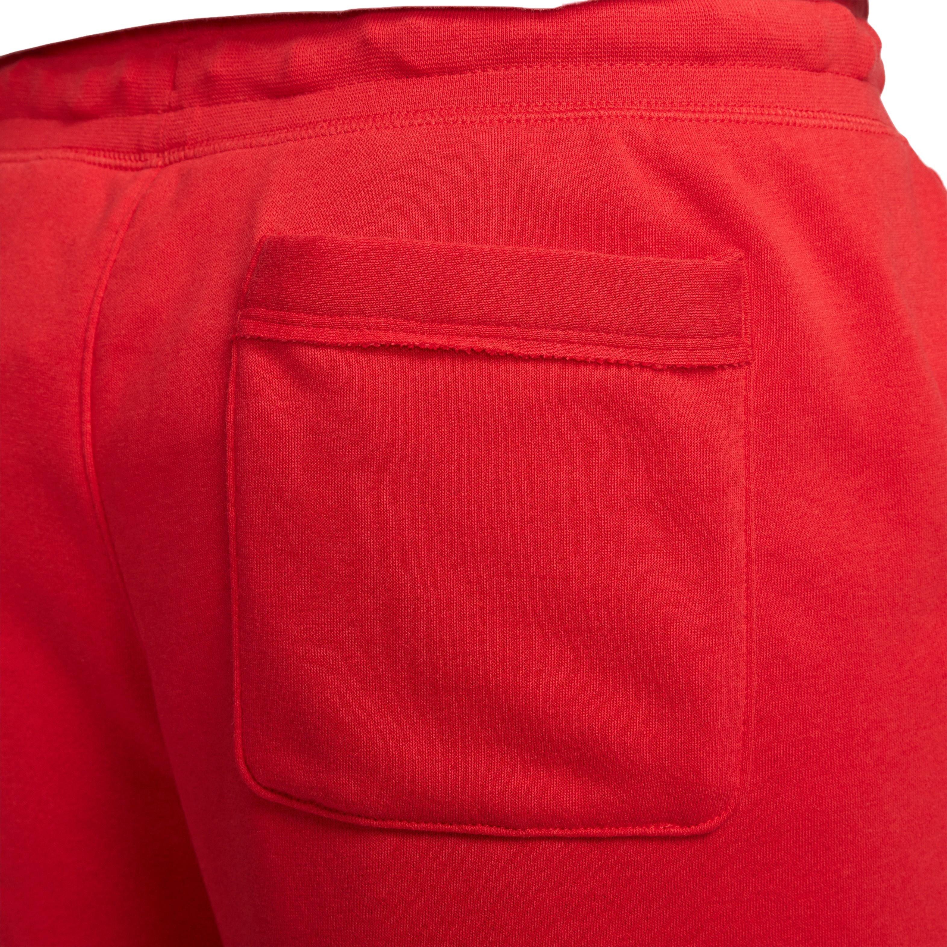 Nike Men's Club Alumni French Terry Shorts-Red - RED Thumbnail View 5