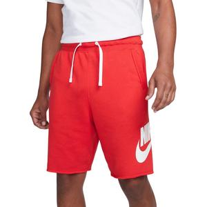 Nike Men's Club Alumni French Terry Shorts-Red