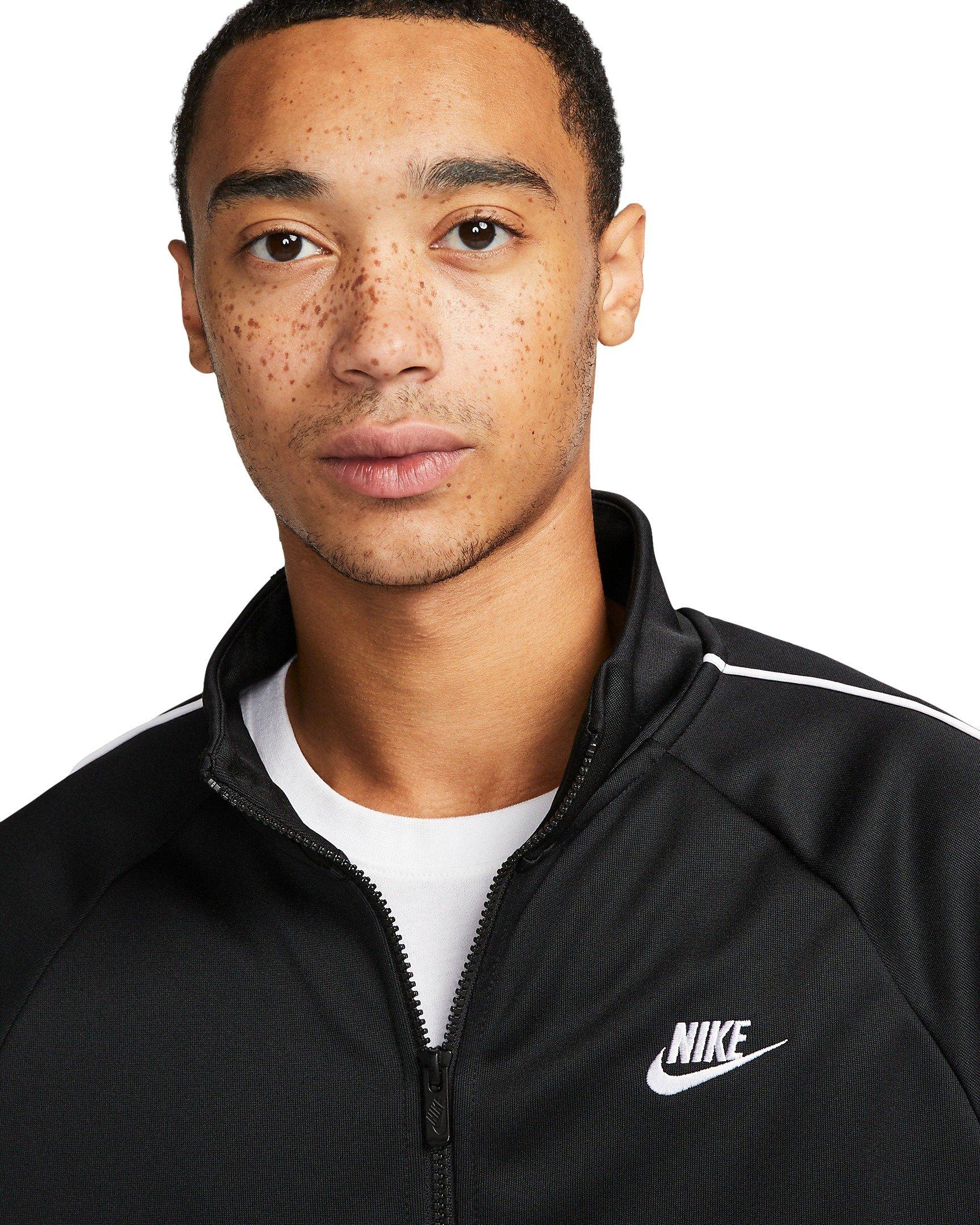 Nike Men's Club Full-Zip Jacket - Black - BLACK Thumbnail View 3