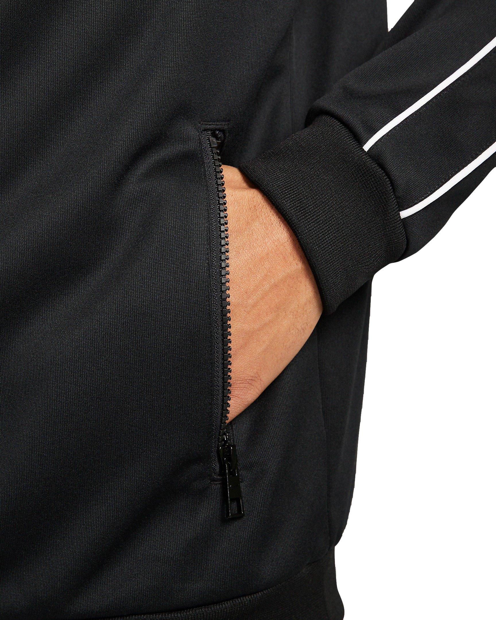 Nike Men's Club Full-Zip Jacket - Black - BLACK Thumbnail View 4