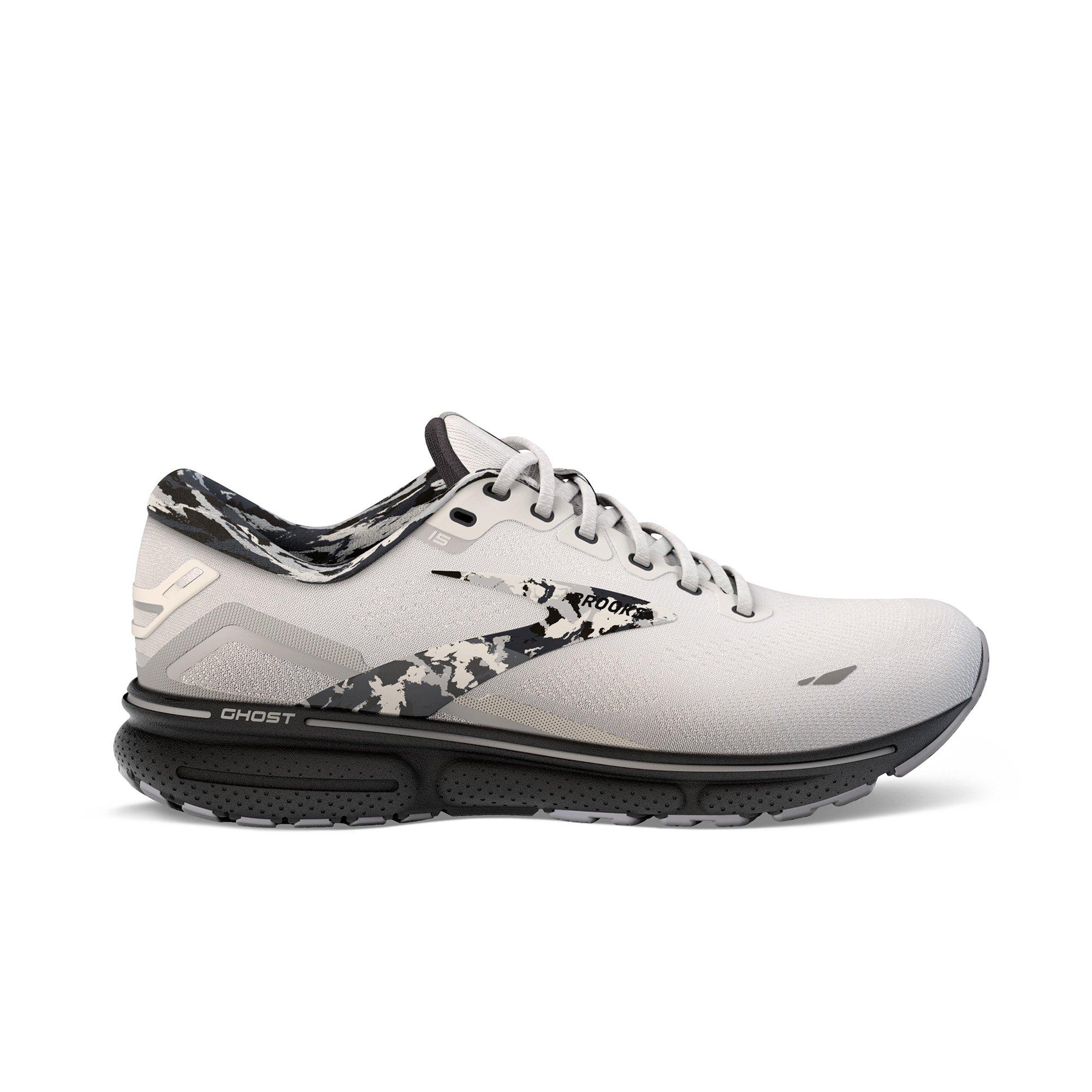 Brooks Ghost 15 White/Camo Women's Running Shoe