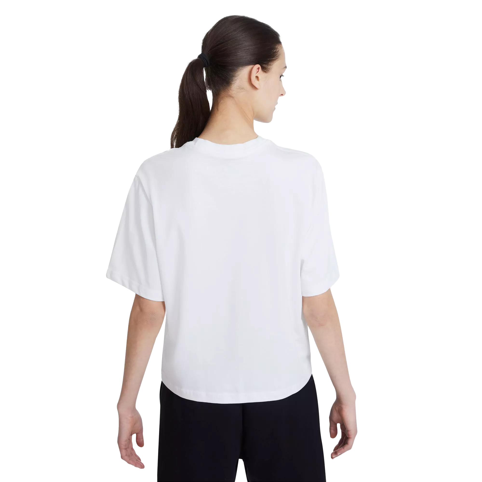 Nike Women's Sportswear Essentials Boxy Tee-White - WHITE