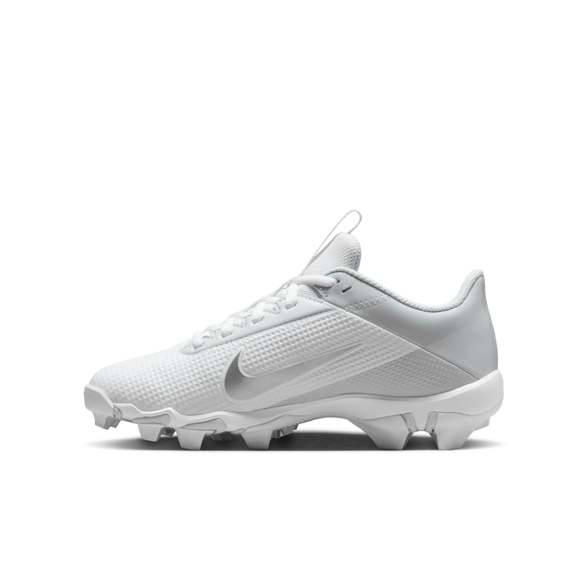 Nike Vapor Edge Shark 2  Grade School Boys' "White/Metallic Silver" Football Cleat