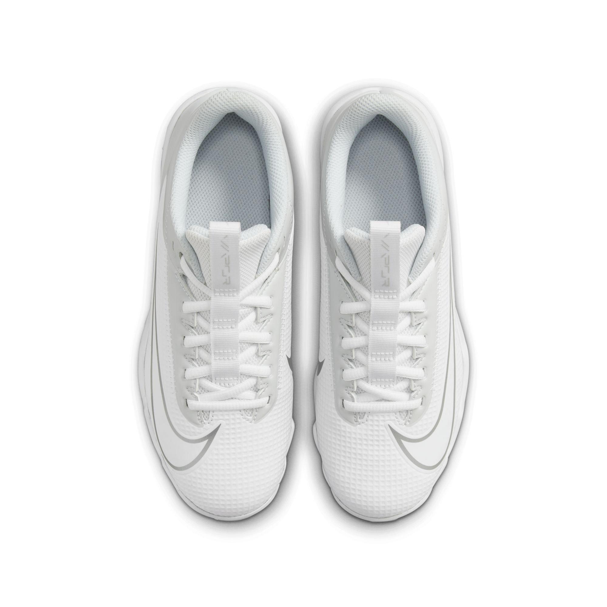 Nike Vapor Edge Shark 2  Grade School Boys' "White/Metallic Silver" Football Cleat
