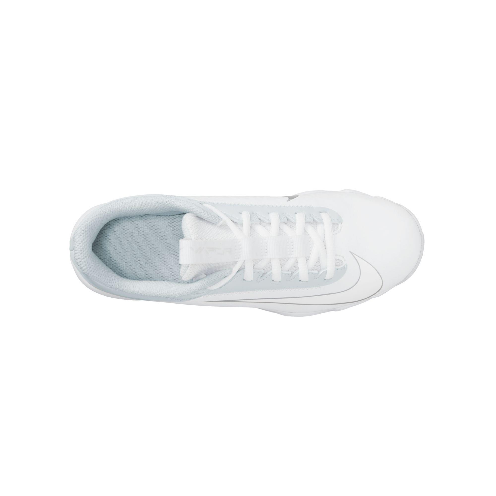 Nike Vapor Edge Shark 2  Grade School Boys' "White/Metallic Silver" Football Cleat