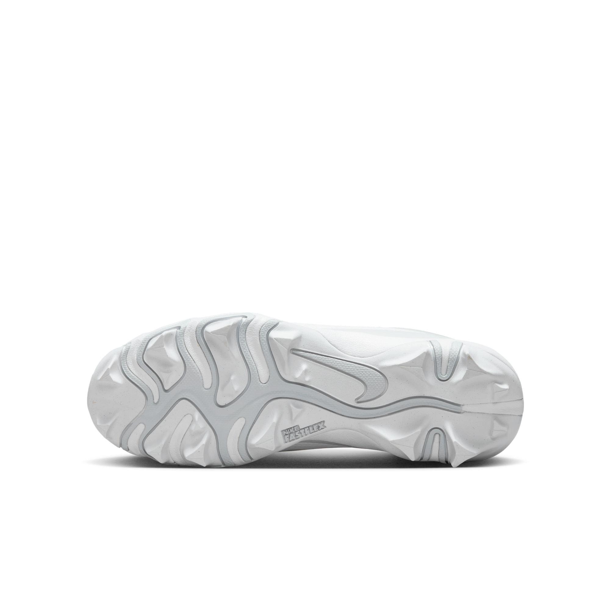 Nike Vapor Edge Shark 2  Grade School Boys' "White/Metallic Silver" Football Cleat