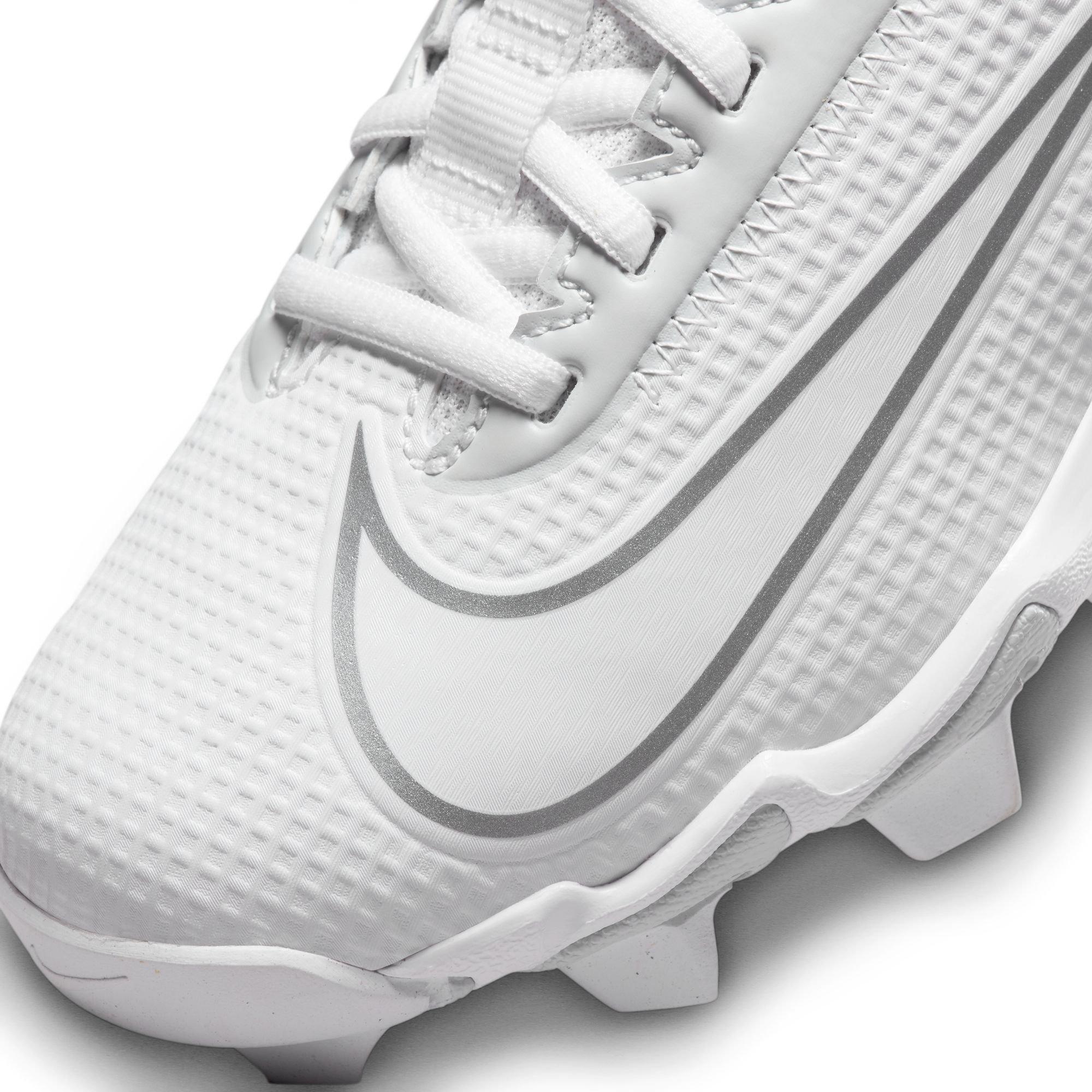 Nike Vapor Edge Shark 2  Grade School Boys' "White/Metallic Silver" Football Cleat