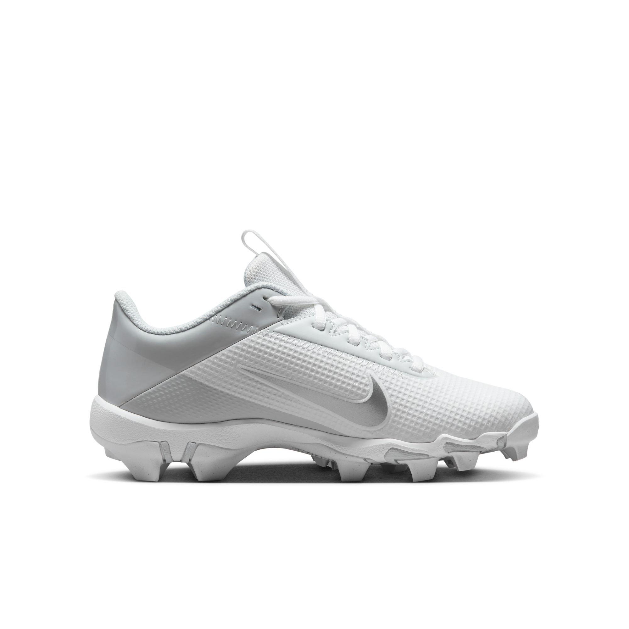 Nike Vapor Edge Shark 2  Grade School Boys' "White/Metallic Silver" Football Cleat