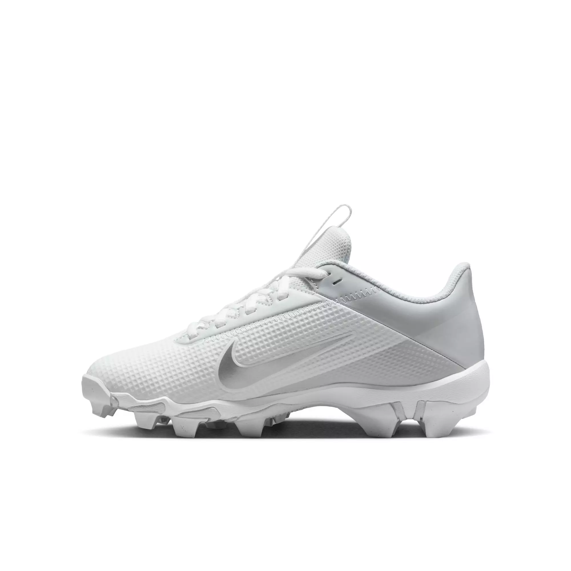 Nike Vapor Edge Shark 2 "White/Metallic Silver" Preschool Boys' Football Cleat - WHITE/SILVER