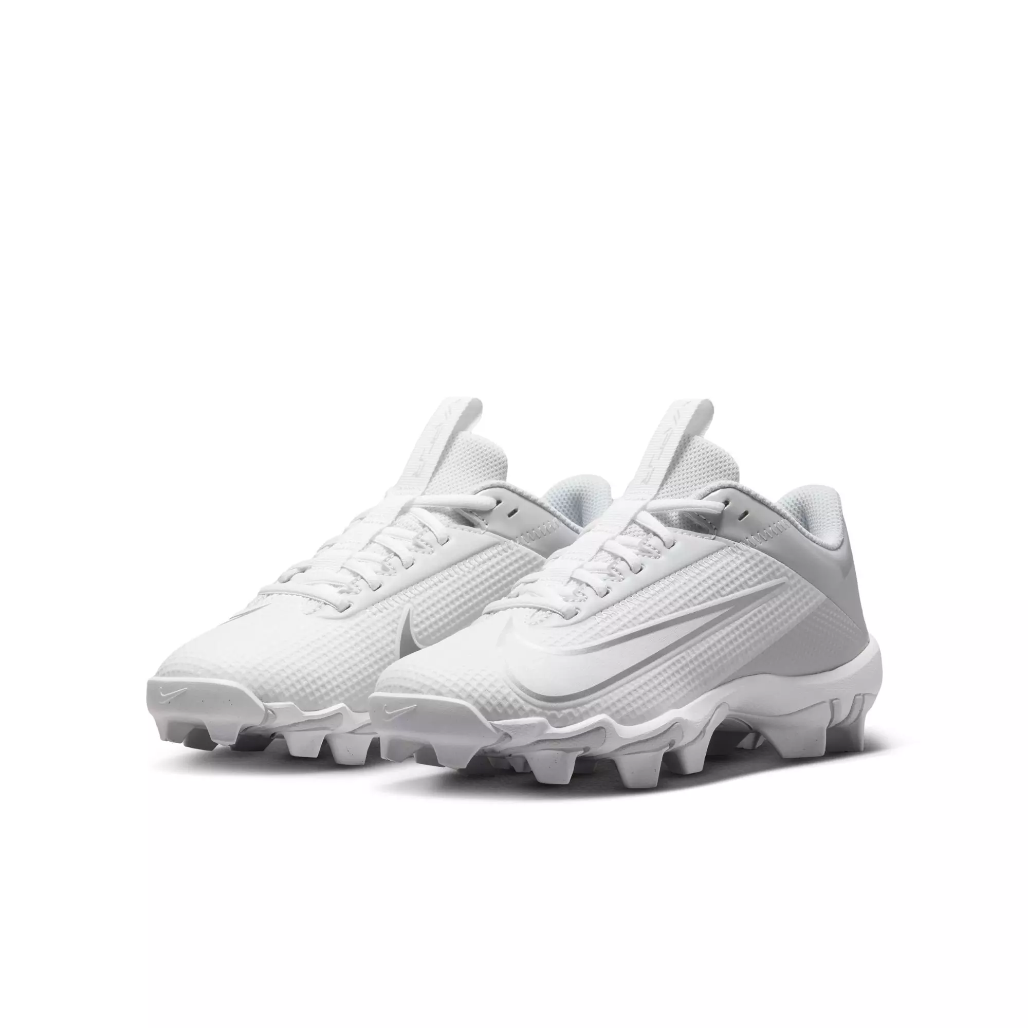 Nike Vapor Edge Shark 2 "White/Metallic Silver" Preschool Boys' Football Cleat - WHITE/SILVER