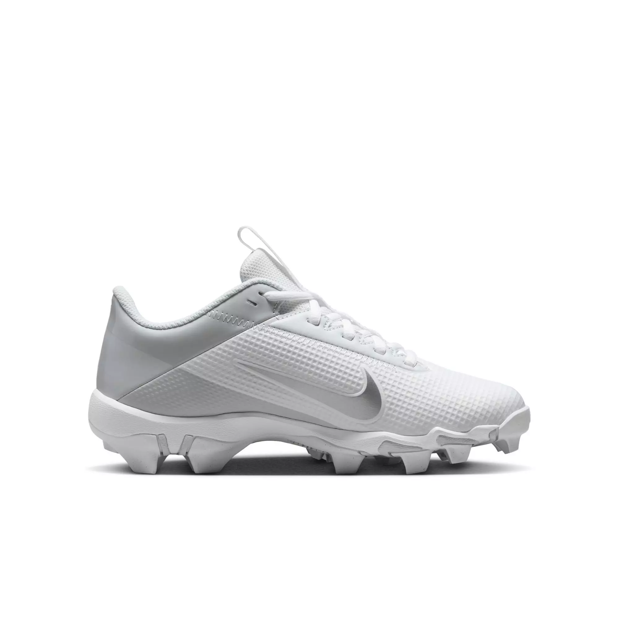 Nike Vapor Edge Shark 2 "White/Metallic Silver" Preschool Boys' Football Cleat - WHITE/SILVER