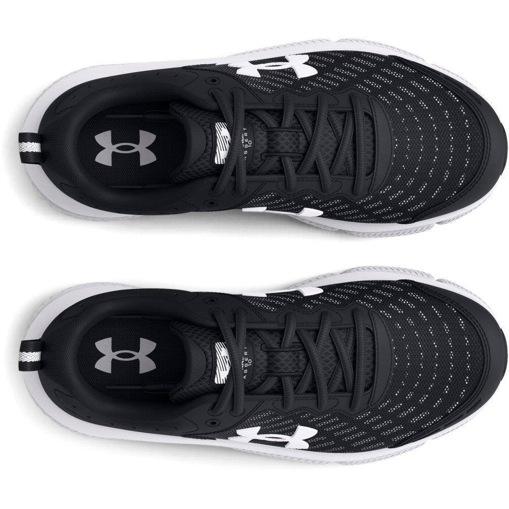 Under Armour Assert 10 Grade School Boys' "Black/White" Running Shoe