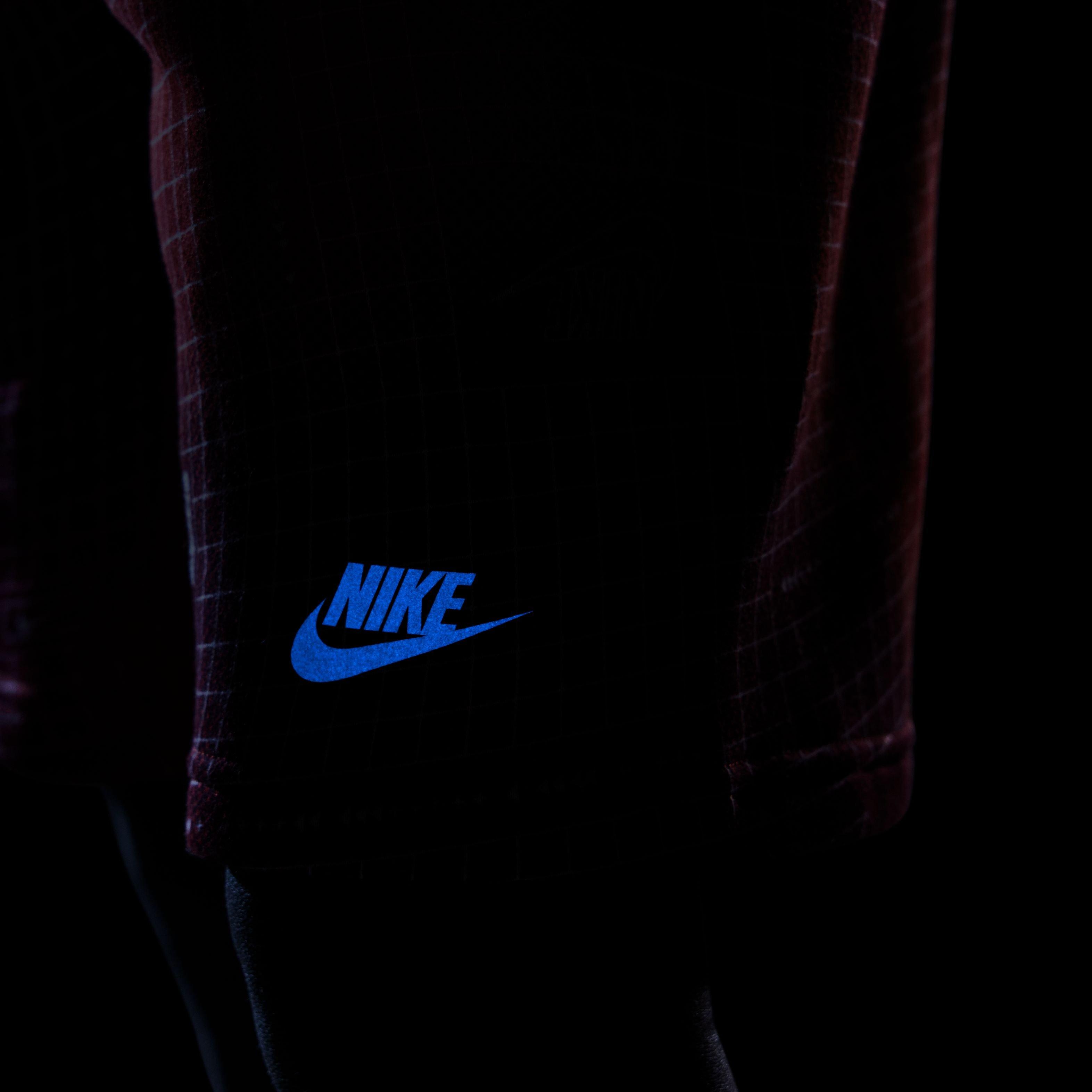 Nike Big Boys' Sportswear All-Over-Print HBR Club Shorts - Picante Red - RED Thumbnail View 1