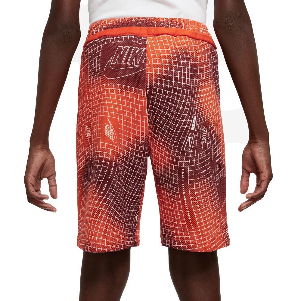 Nike Big Boys' Sportswear All-Over-Print HBR Club Shorts - Picante Red