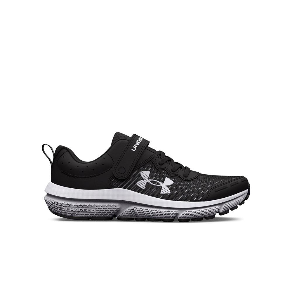 Under Armour Assert 10 Charged "Black/White" Preschool Boys' Running