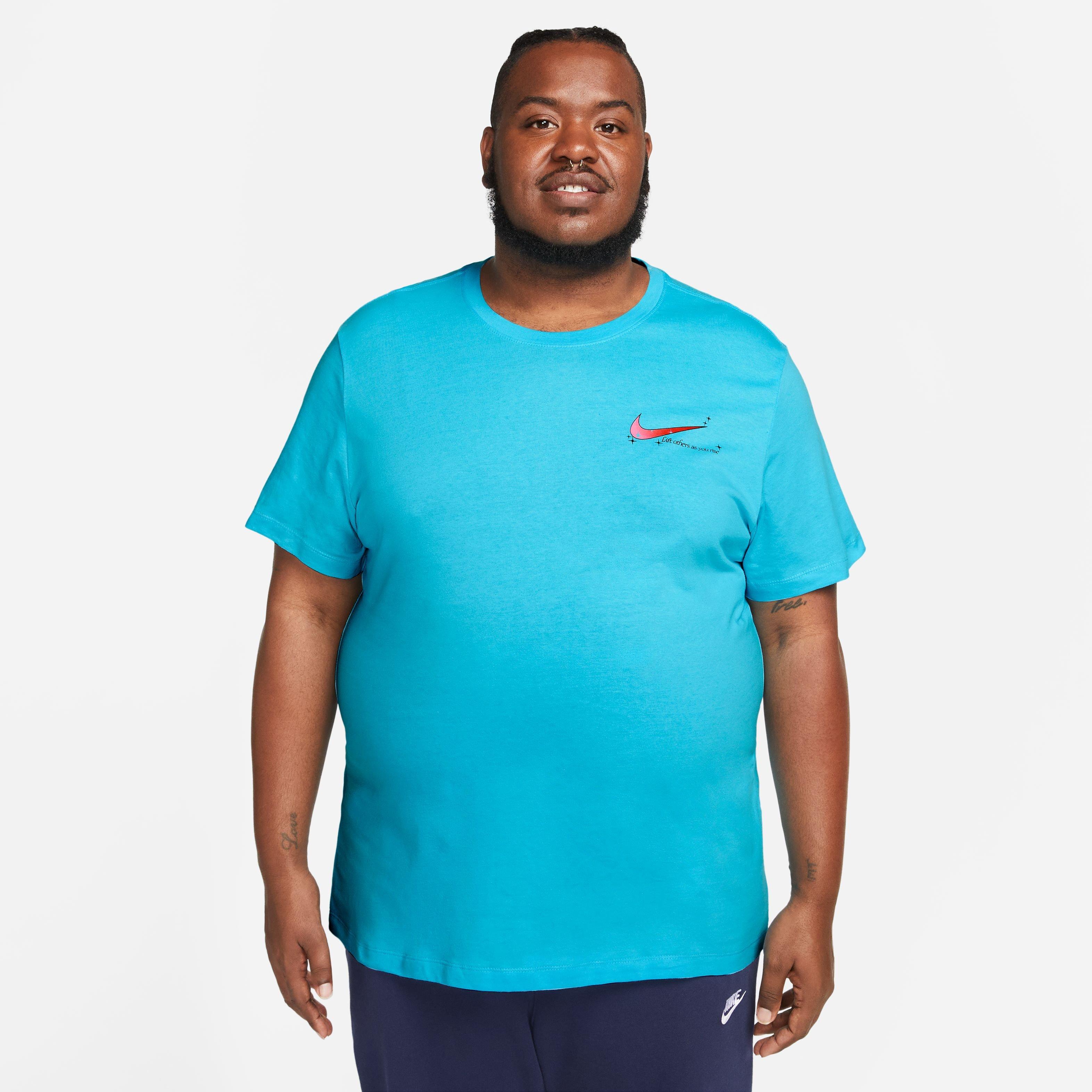 Nike Men's Sportswear Infinity Tee-Blue - BLUE Thumbnail View 1