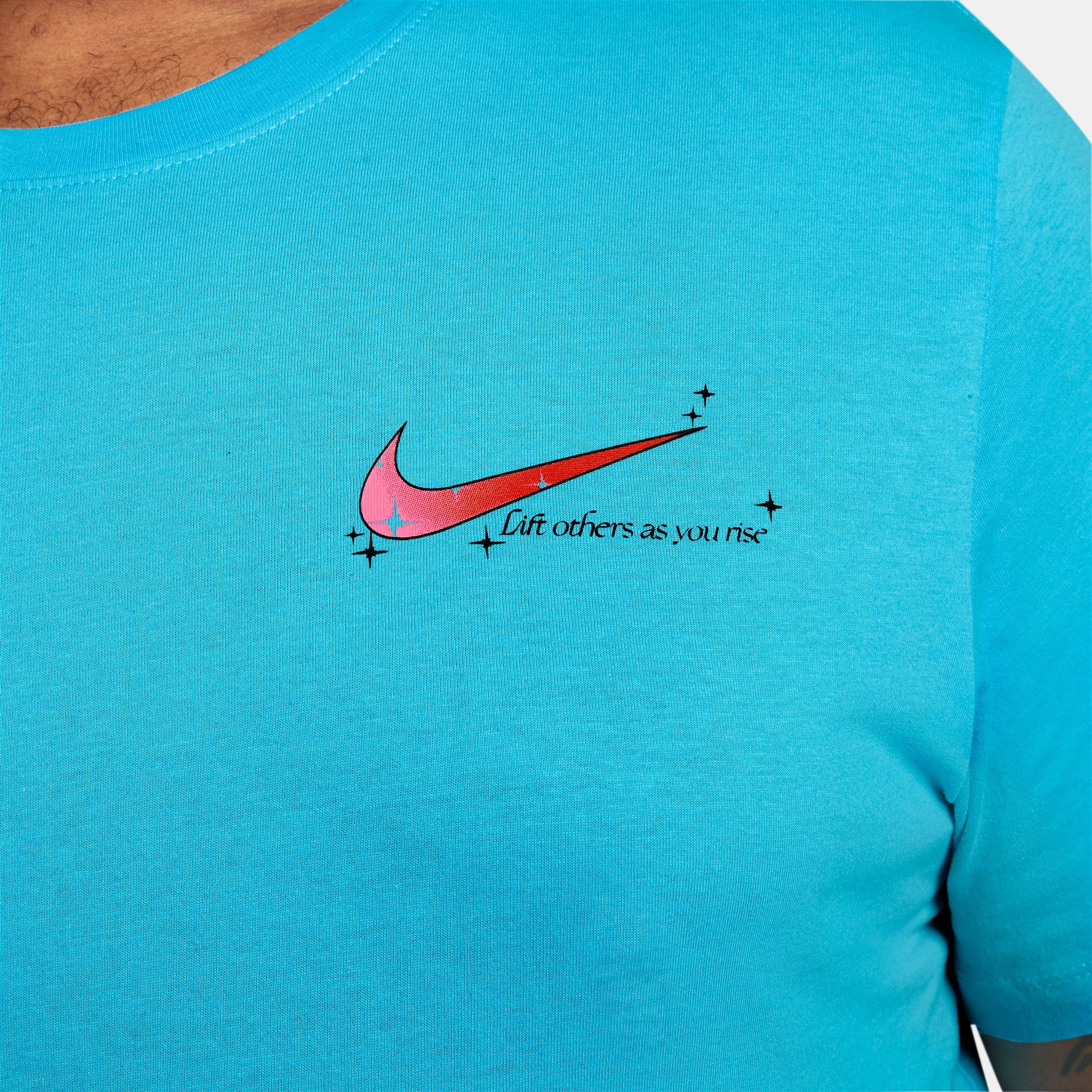 Nike Men's Sportswear Infinity Tee-Blue - BLUE Thumbnail View 10