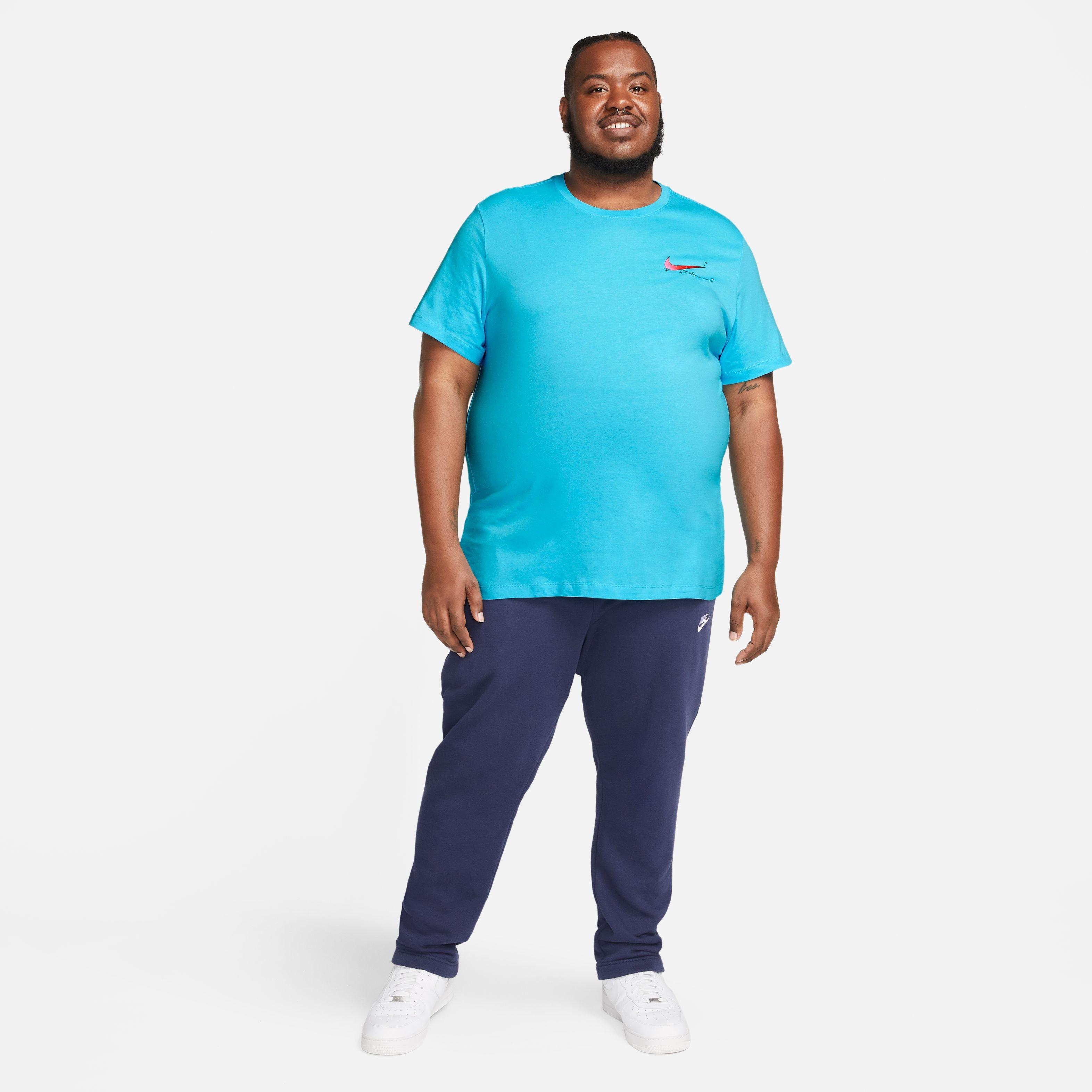 Nike Men's Sportswear Infinity Tee-Blue - BLUE Thumbnail View 9
