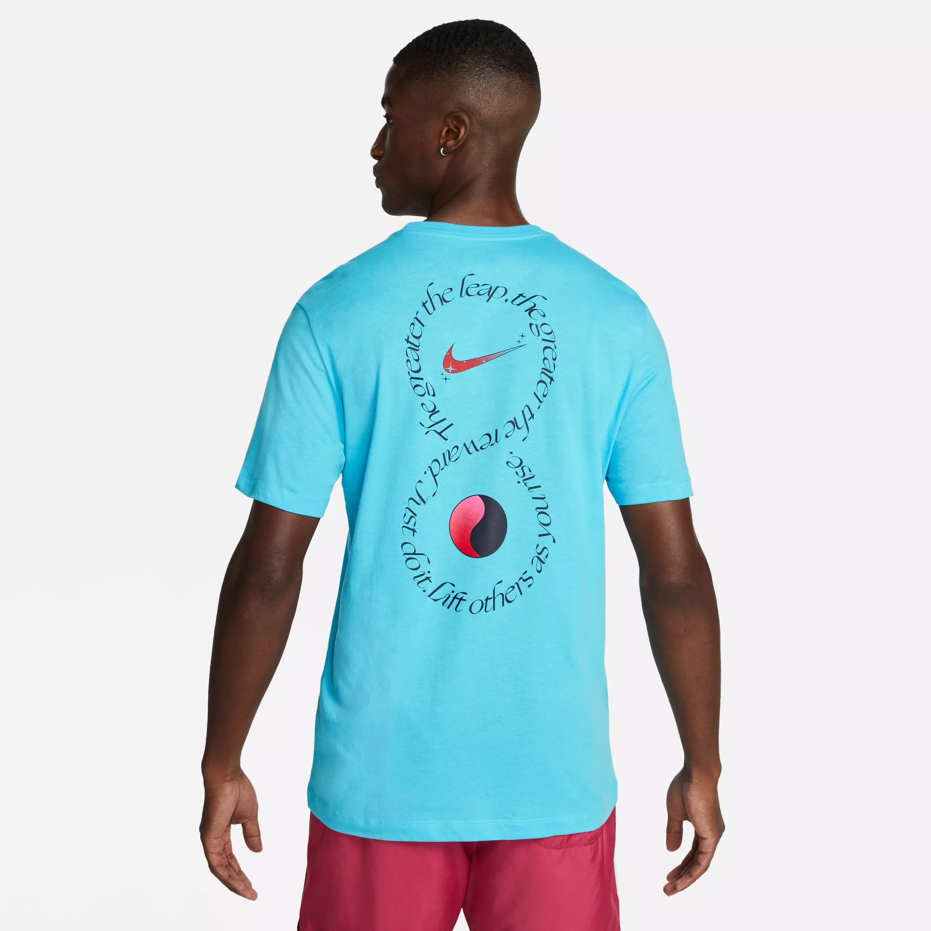 Nike Men's Sportswear Infinity Tee-Blue - BLUE
