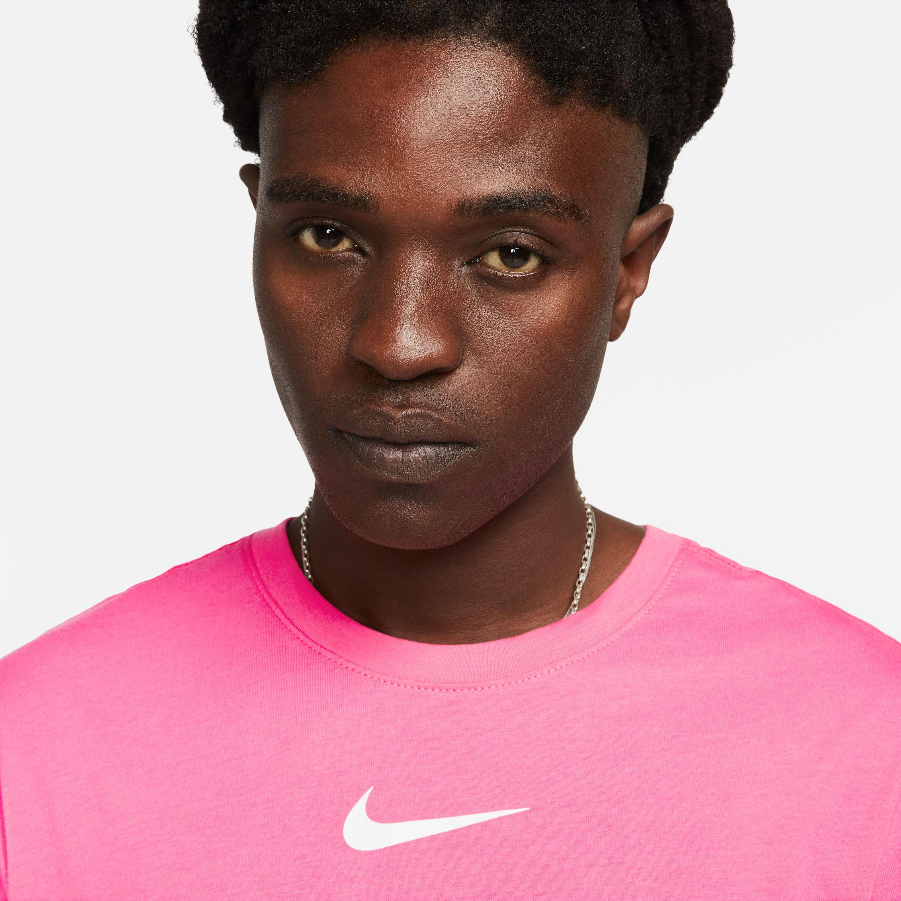 Pink and black store nike t shirt