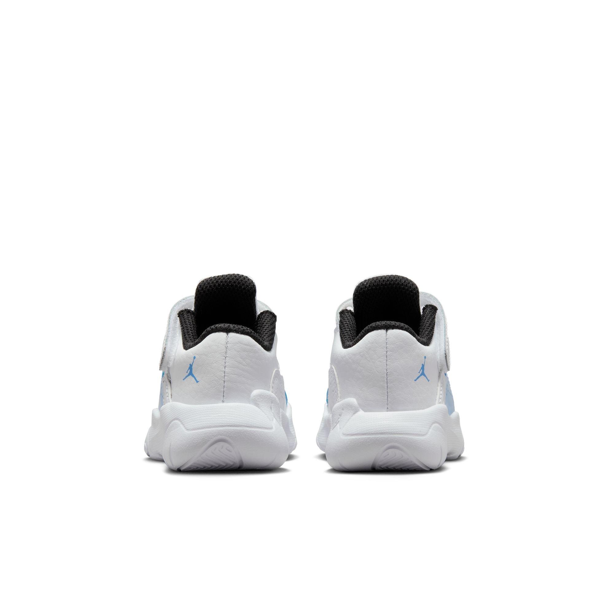Jordan 11 CMFT Low "White/University Blue/Black" Toddler Boys' Shoe - WHITE/CAROLINA BLUE Thumbnail View 9