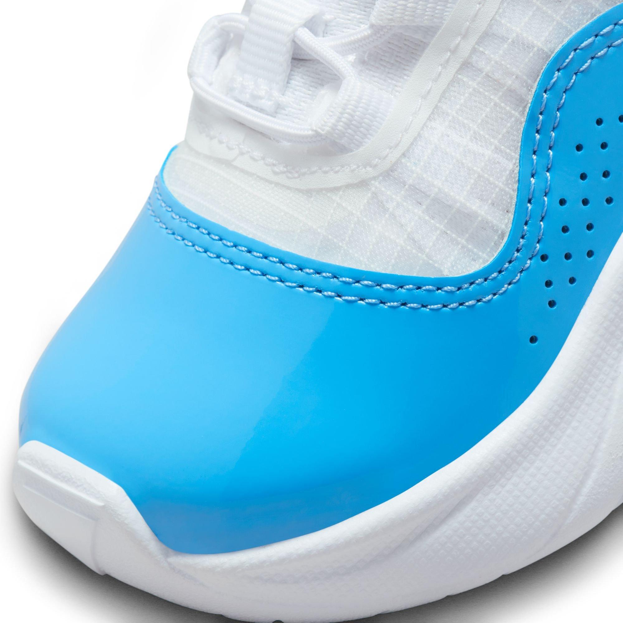 Jordan 11 CMFT Low "White/University Blue/Black" Toddler Boys' Shoe - WHITE/CAROLINA BLUE Thumbnail View 3