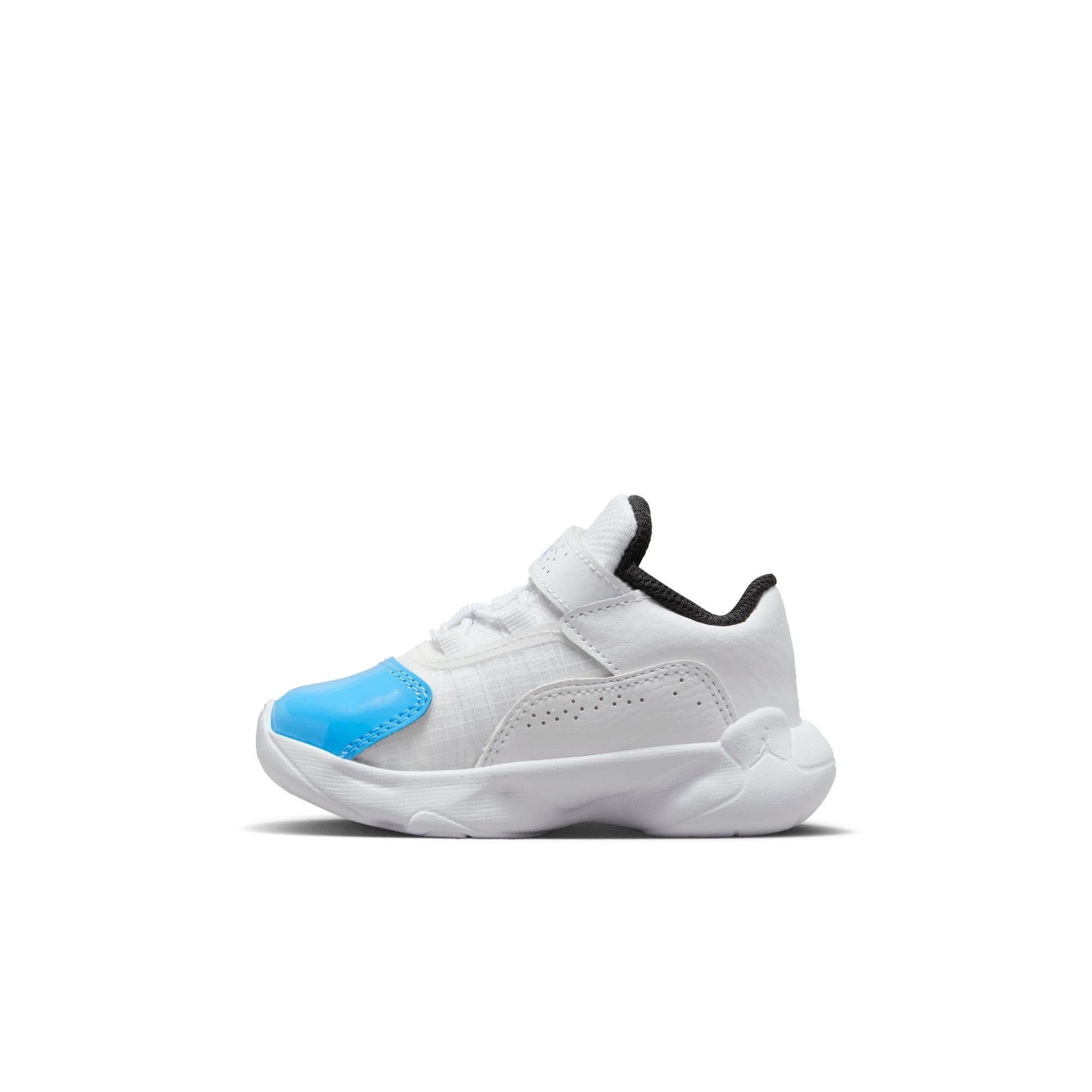 Jordan 11 CMFT Low "White/University Blue/Black" Toddler Boys' Shoe - WHITE/CAROLINA BLUE Thumbnail View 6