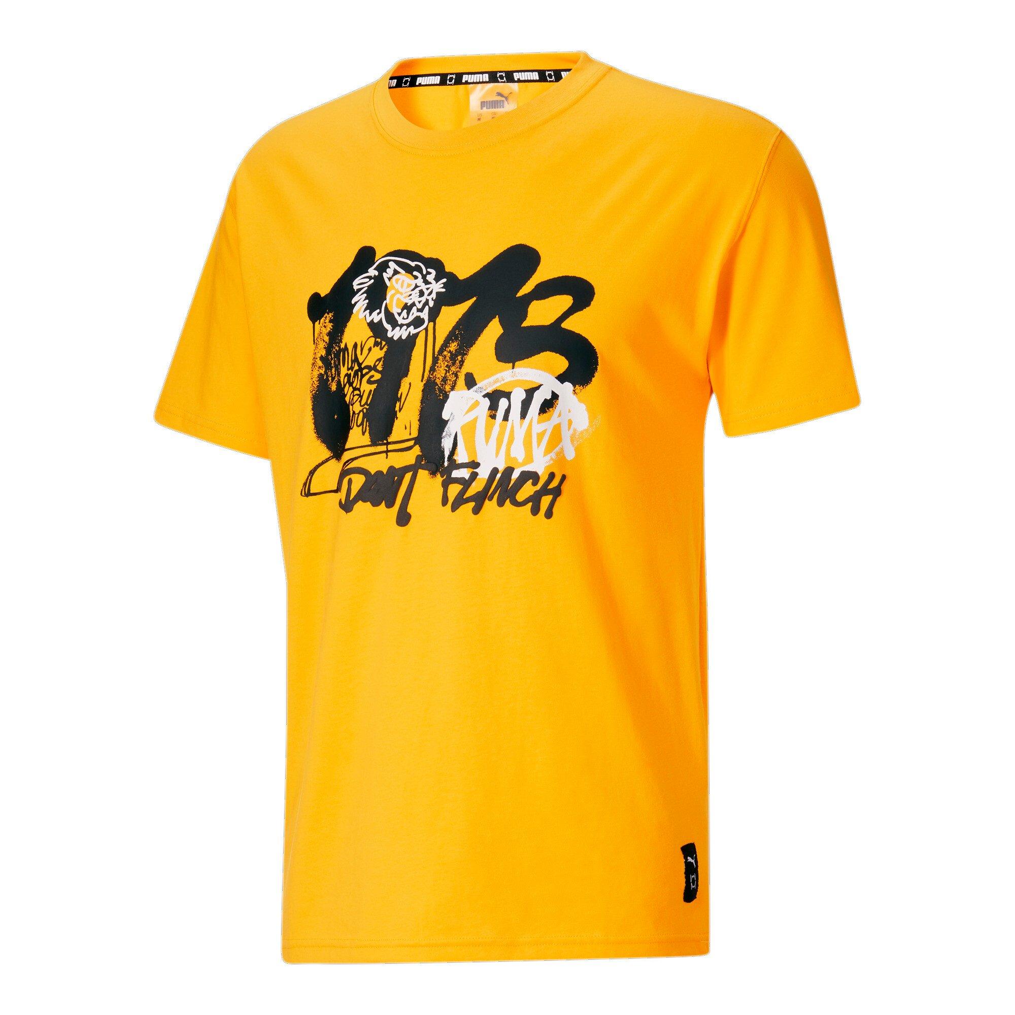 Puma t shirt store yellow