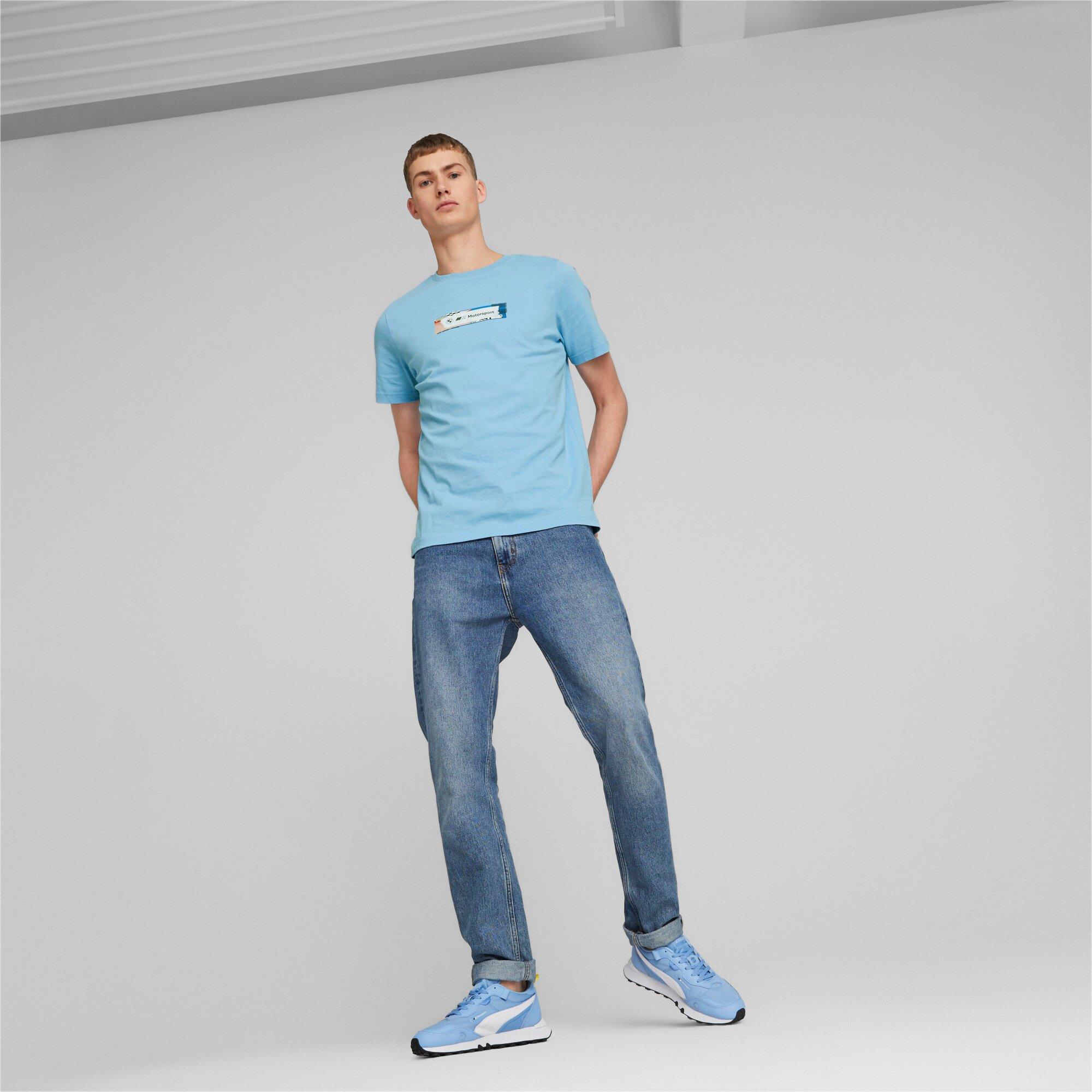 Puma Men's BMW Statement Logo Tee-Blue - BLUE Thumbnail View 3