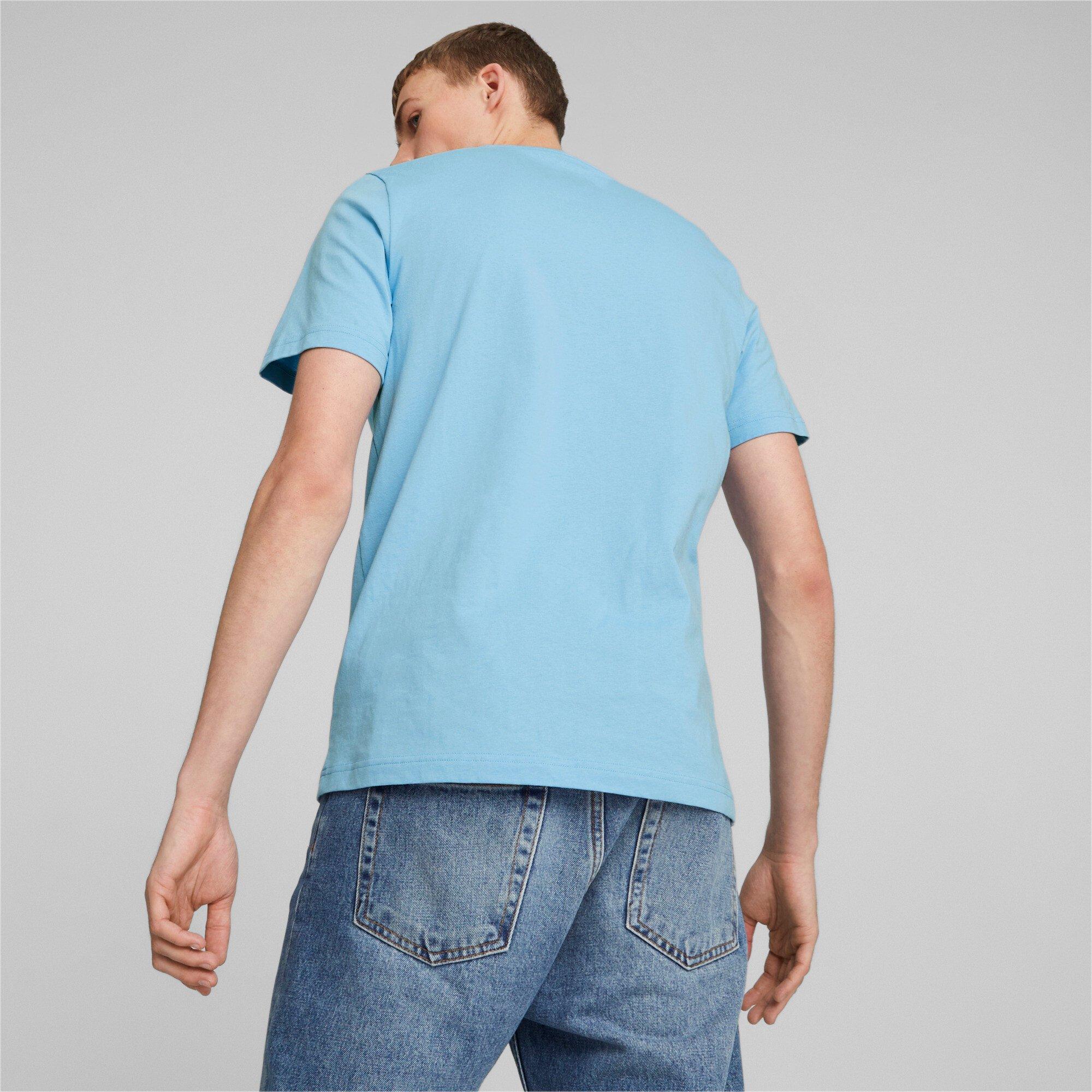 Puma Men's BMW Statement Logo Tee-Blue - BLUE Thumbnail View 4