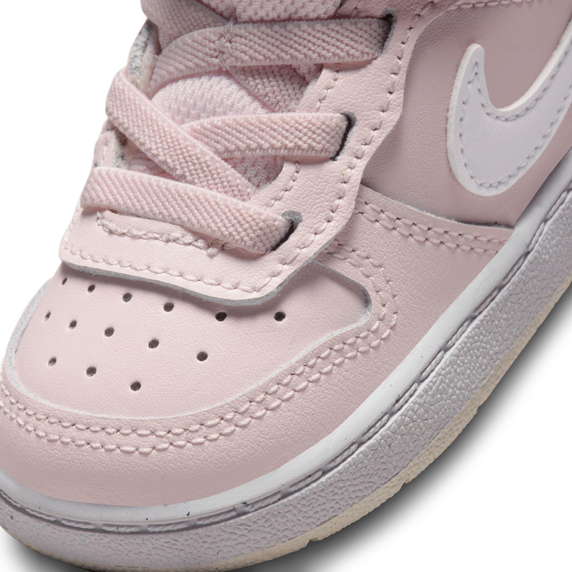 Nike Court Borough Mid 2 "Pearl Pink/White/Summit White" Toddler Girls' Shoe - PINK/WHITE Thumbnail View 3