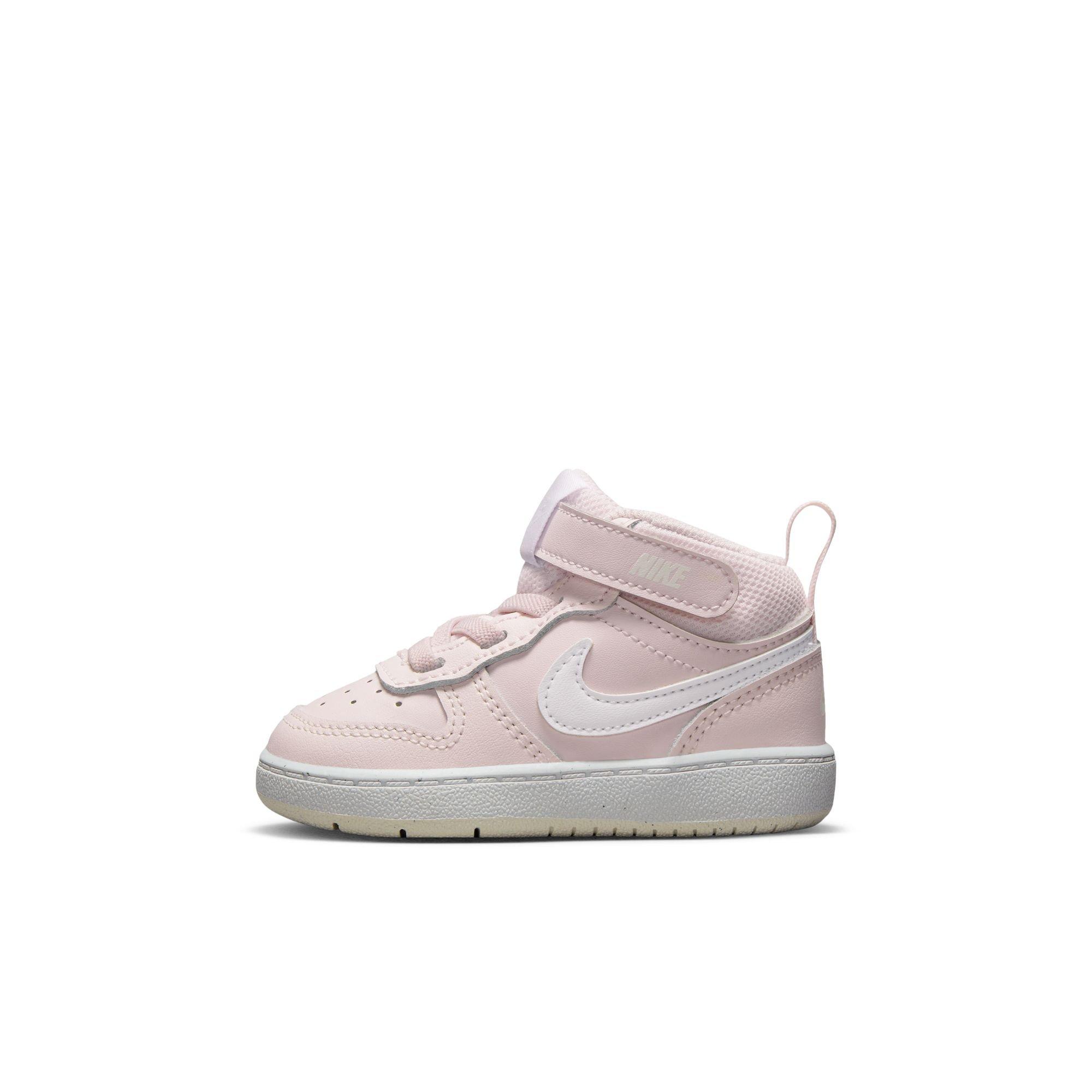 Nike Court Borough Mid 2 "Pearl Pink/White/Summit White" Toddler Girls' Shoe - PINK/WHITE Thumbnail View 5