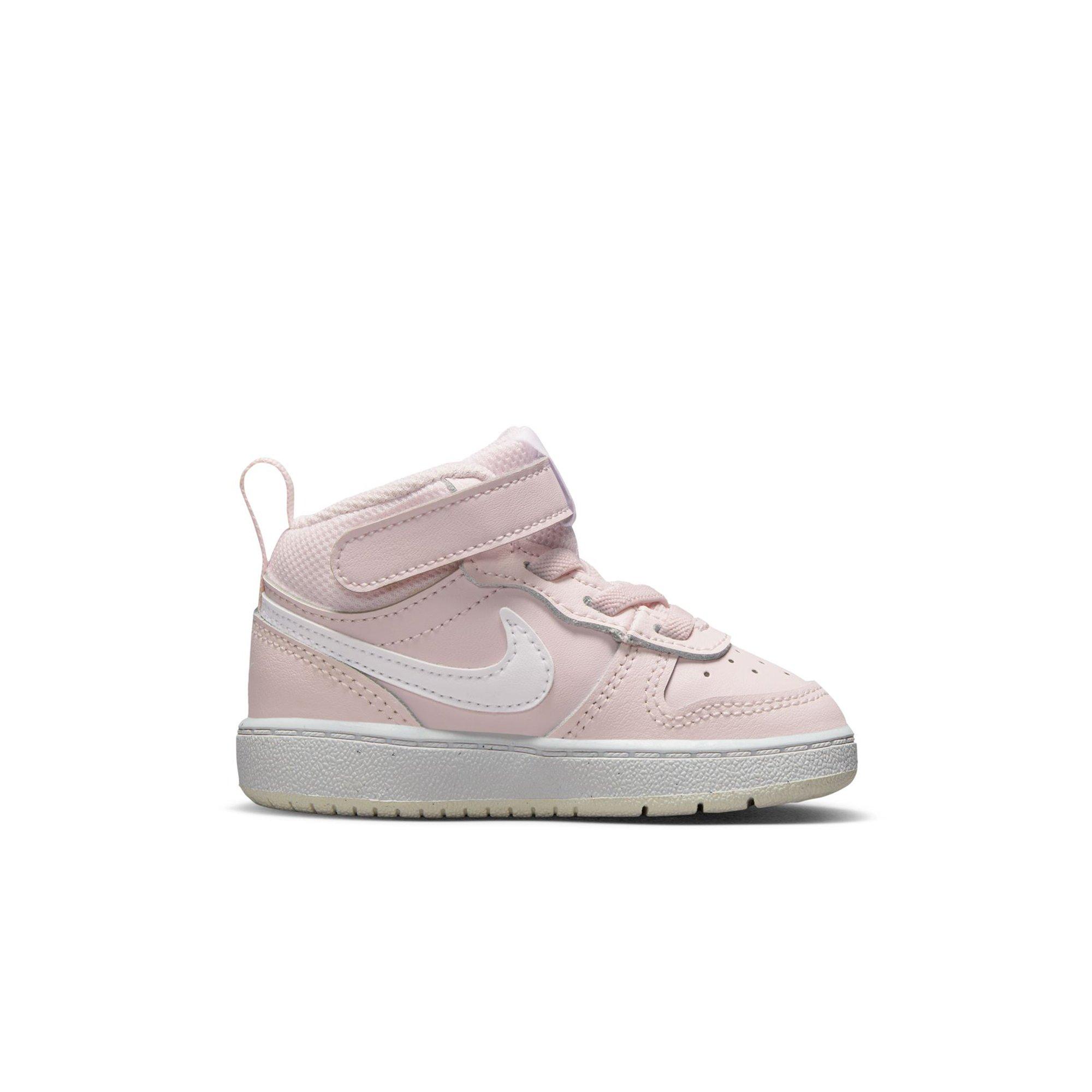 Nike Court Borough Mid 2 "Pearl Pink/White/Summit White" Toddler Girls' Shoe - PINK/WHITE Thumbnail View 2