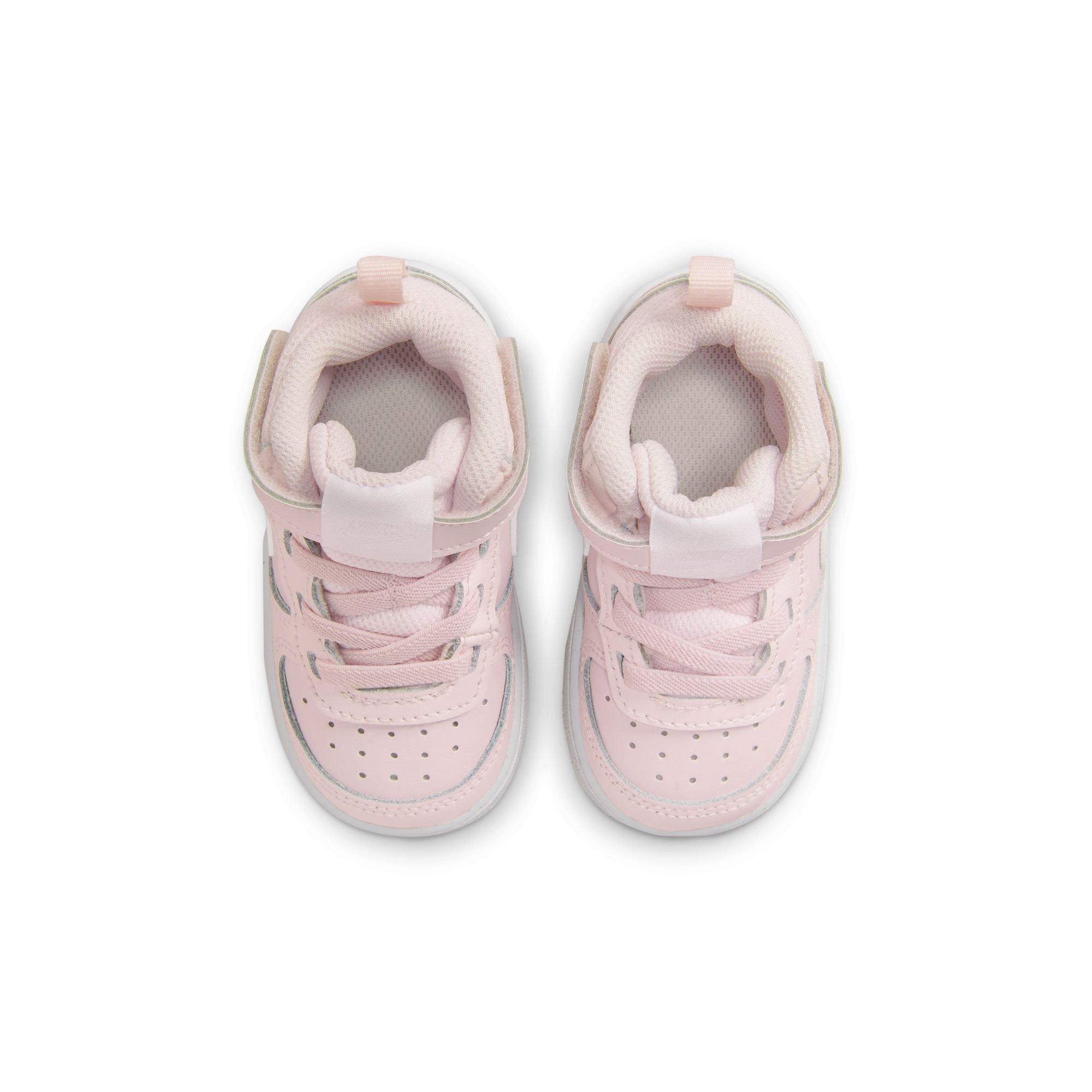 Nike Court Borough Mid 2 "Pearl Pink/White/Summit White" Toddler Girls' Shoe - PINK/WHITE Thumbnail View 8