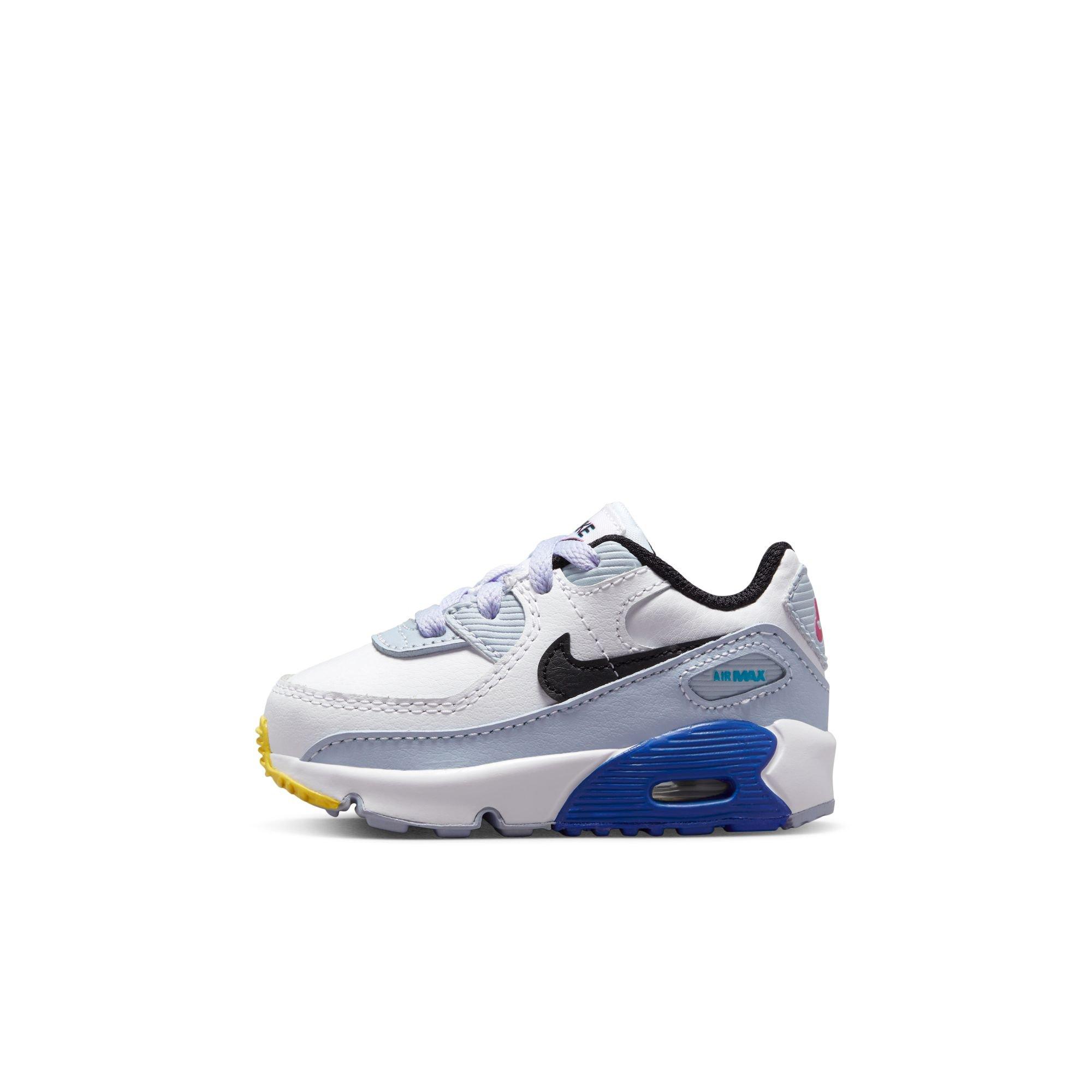 Nike Air Max 90 LTR Toddler Boys' White/Black/Blue Whisper/Hyper Royal Shoe