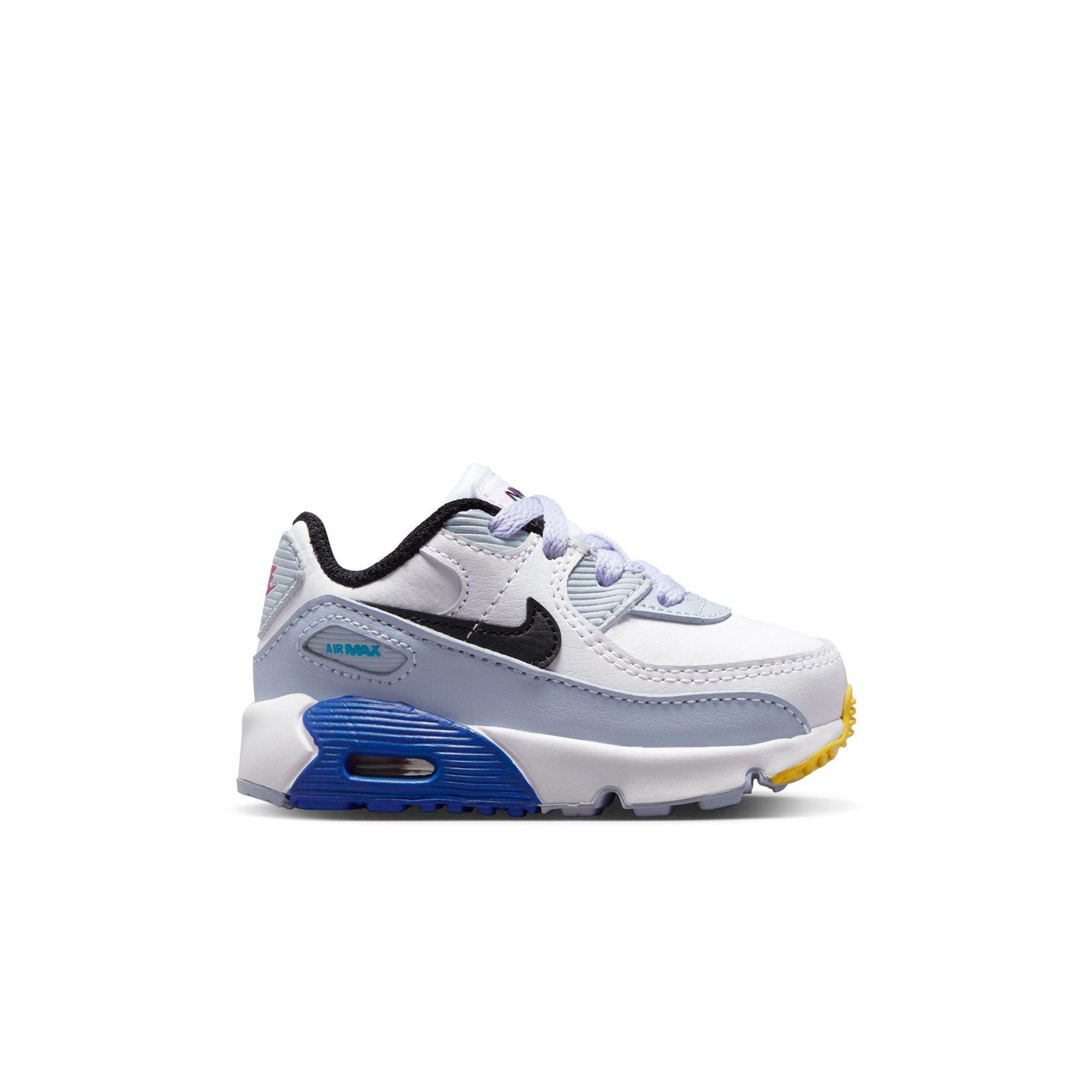 Nike Air Max 90 LTR Toddler Boys' White/Black/Blue Whisper/Hyper Royal Shoe