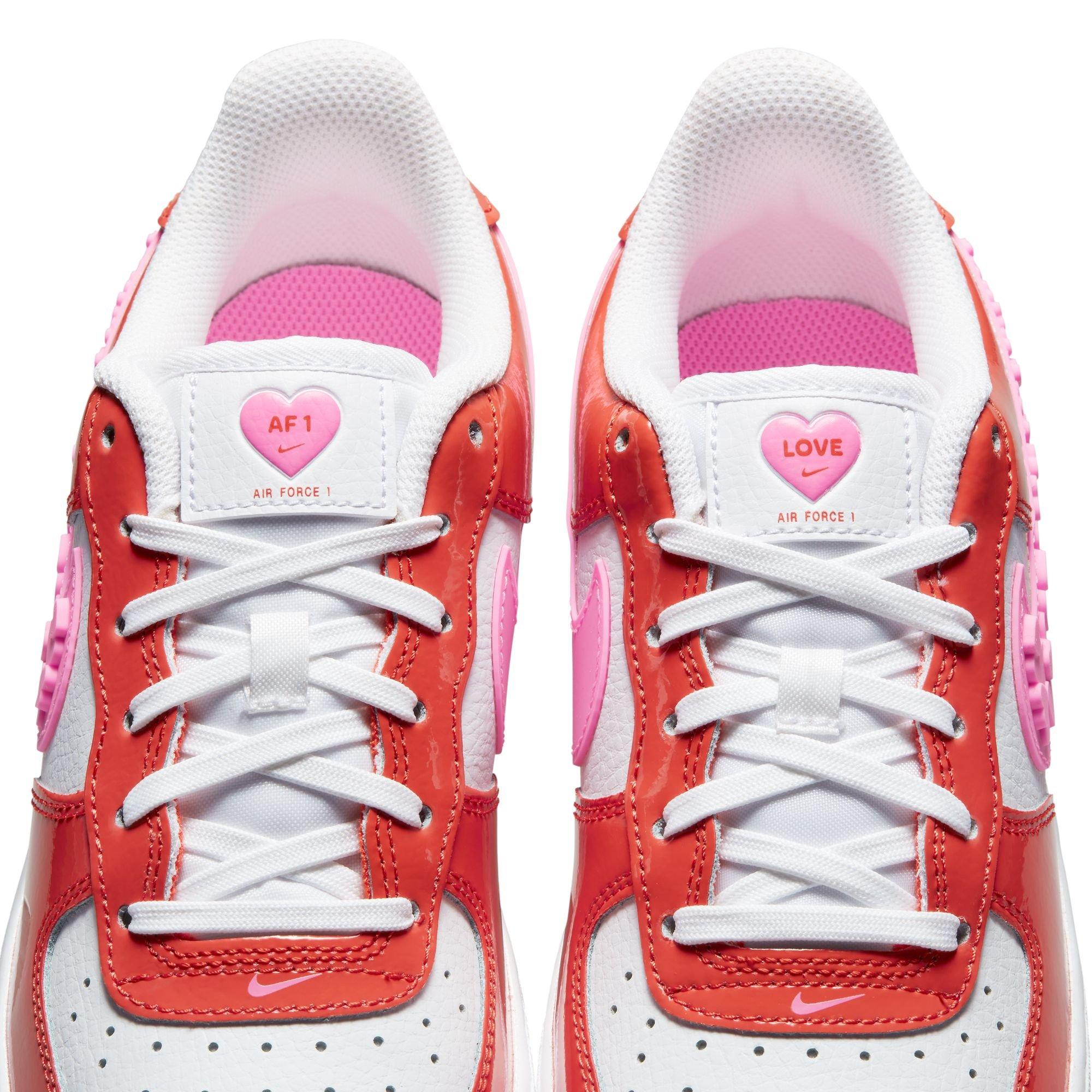 Nike Girls Air Force 1 LV8 - Shoes Red/Pink/White Size 07.0