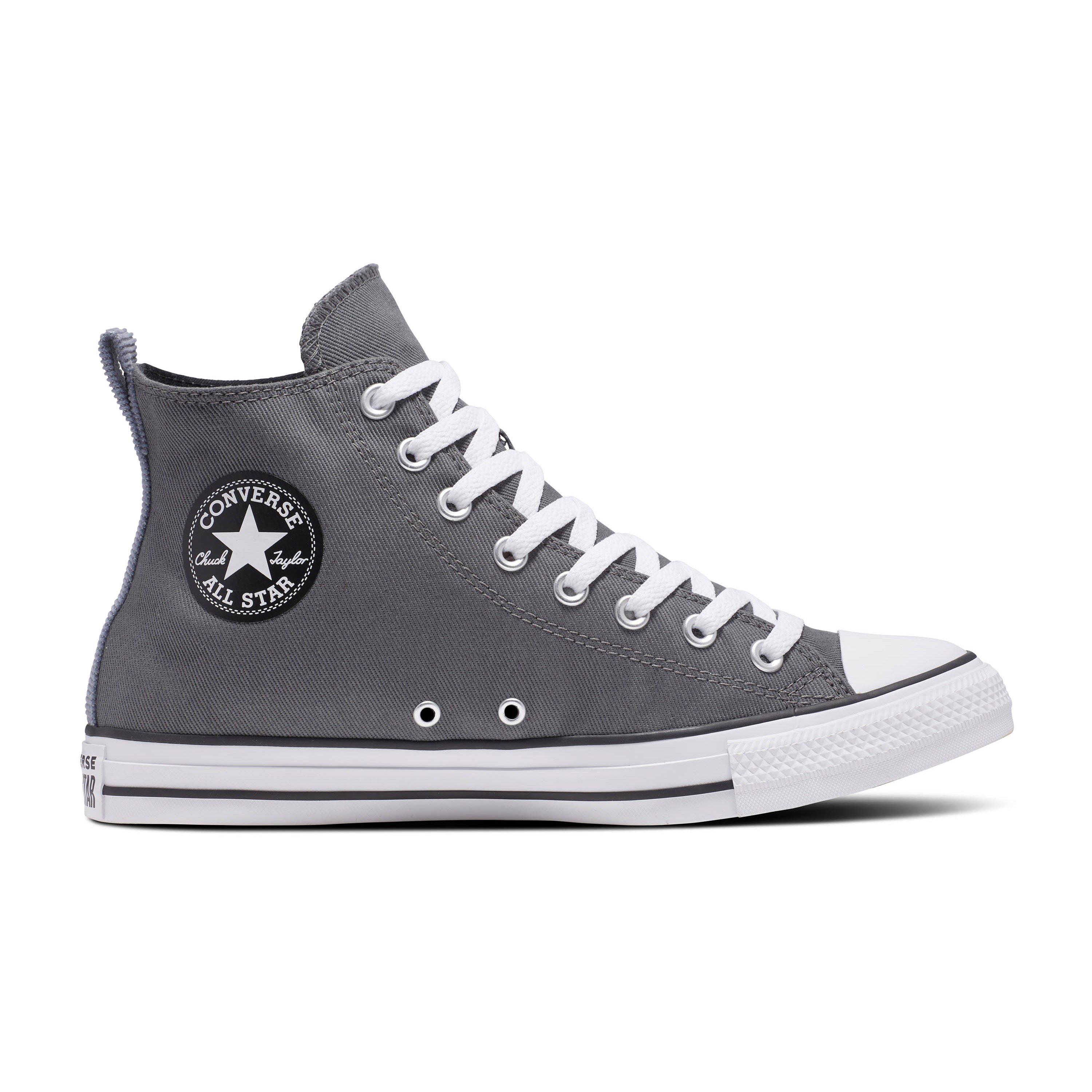 Mens grey high top converse hotsell