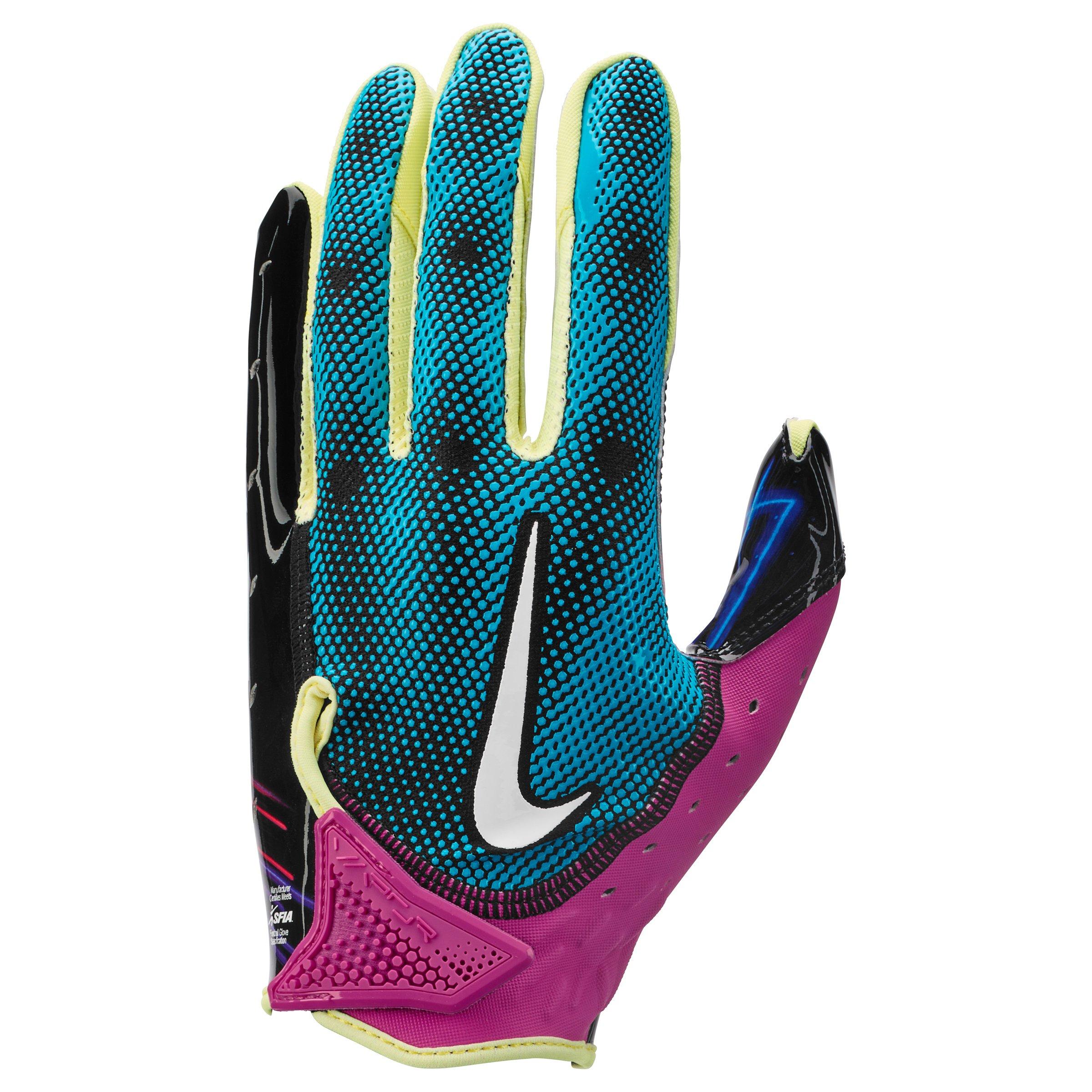 Blue nike football clearance gloves