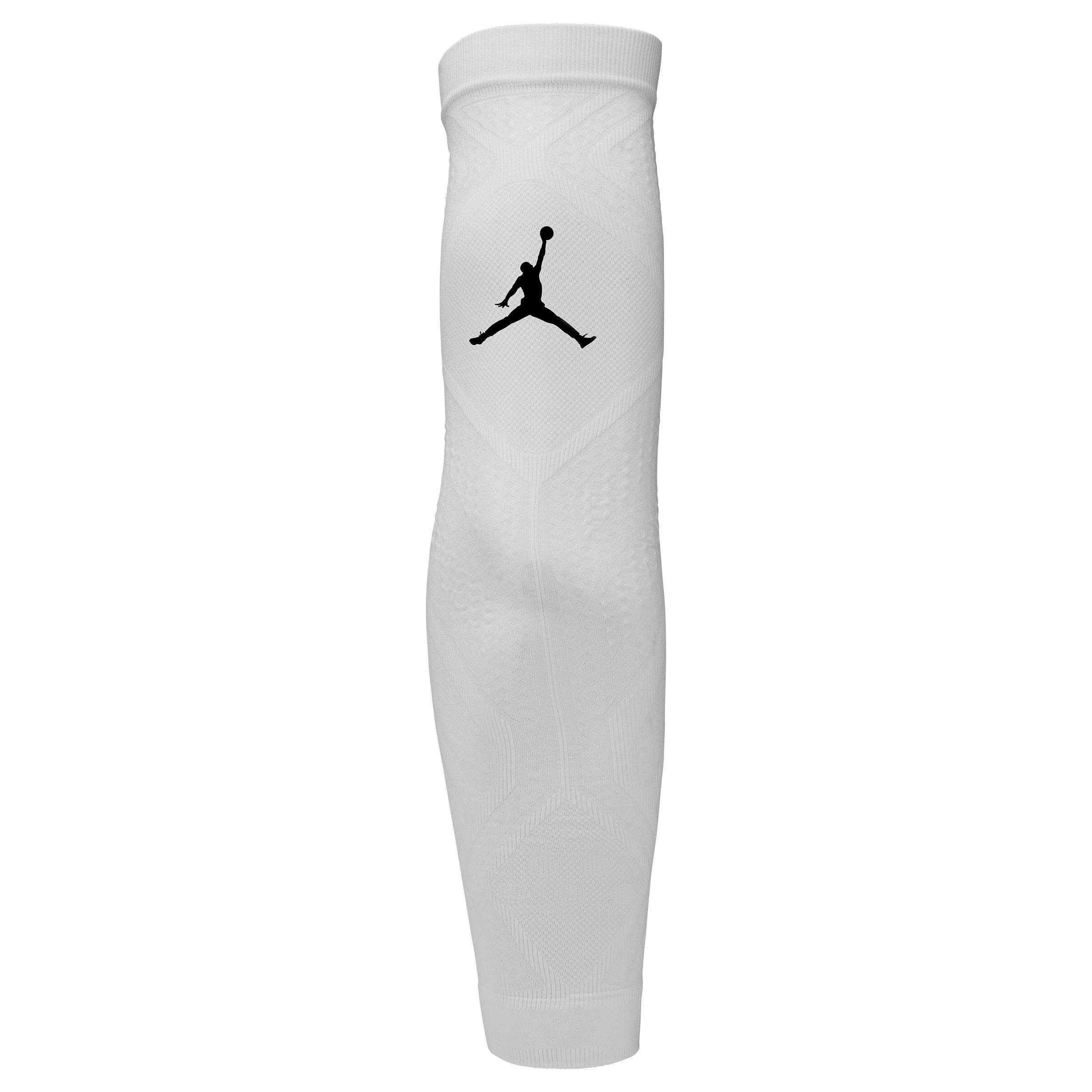 Jordan Football Arm Sleeves - White/Black - Hibbett