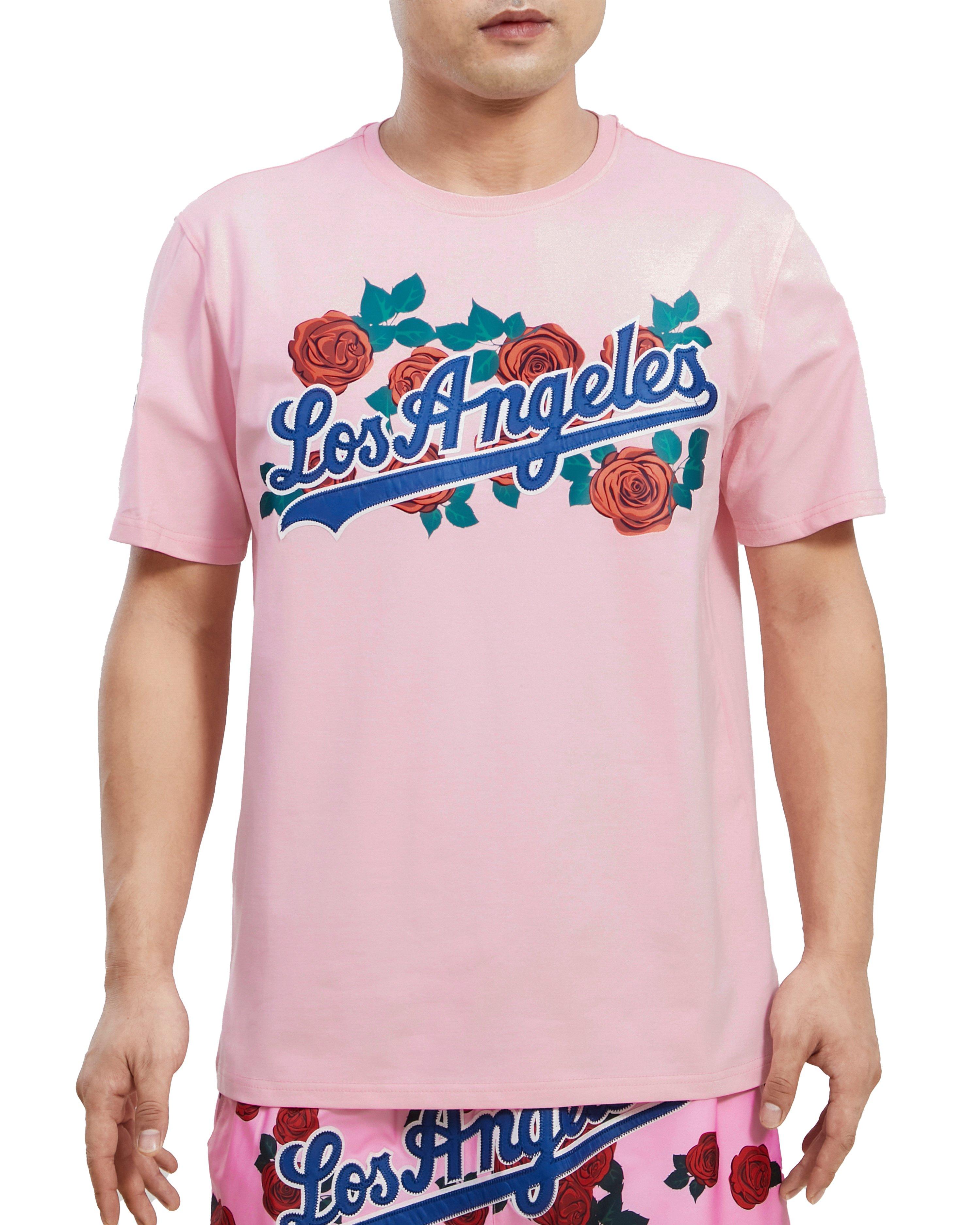 Pro Standard Men's Los Angeles Dodgers Roses T-Shirt