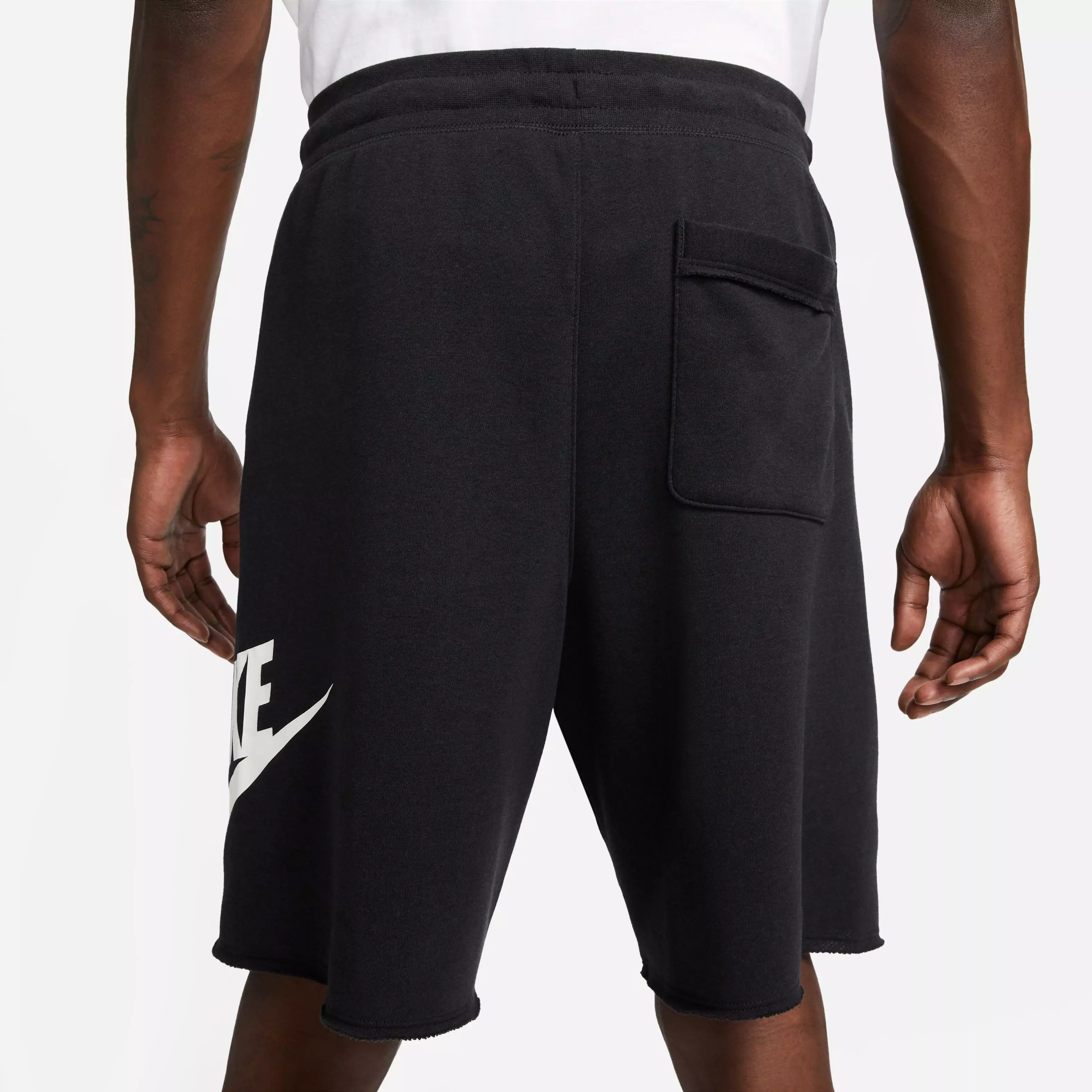 Nike Men's Club Fleece Alumni French Terry Shorts-Black - BLACK