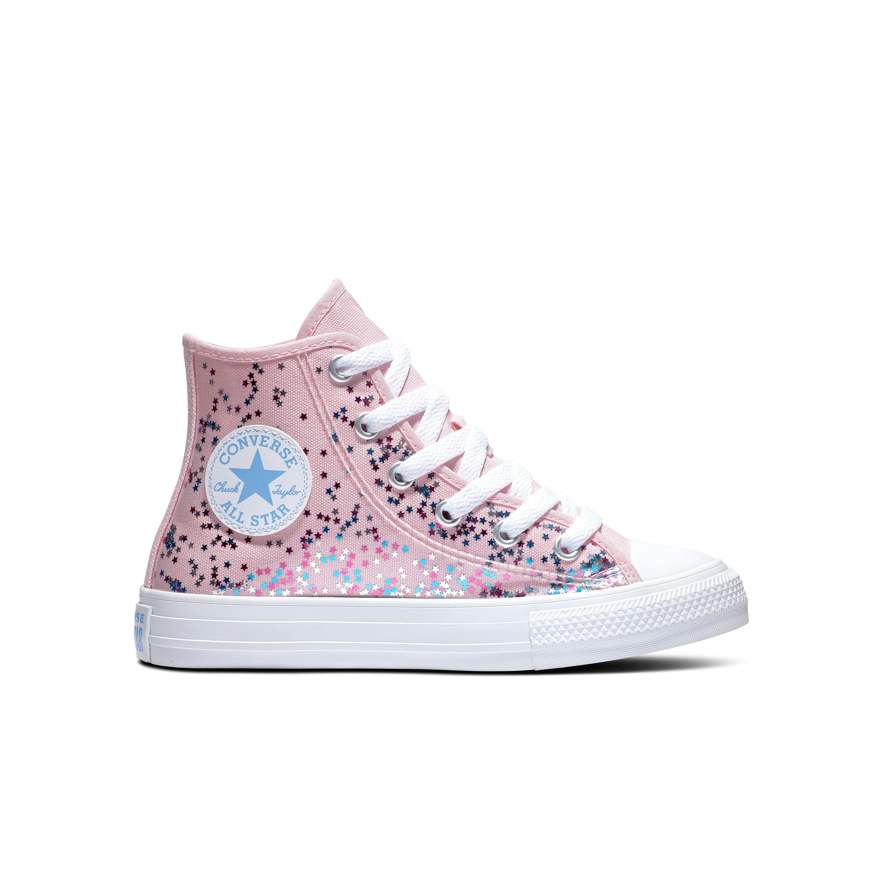 Converse Taylor All Star Shine Thru "Sunrise Pink" Preschool Girls' Shoe