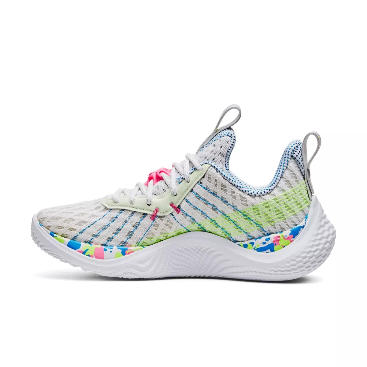Under Armour Curry 10 "Splash Party" Men's Basketball Shoe - WHITE/BLUE