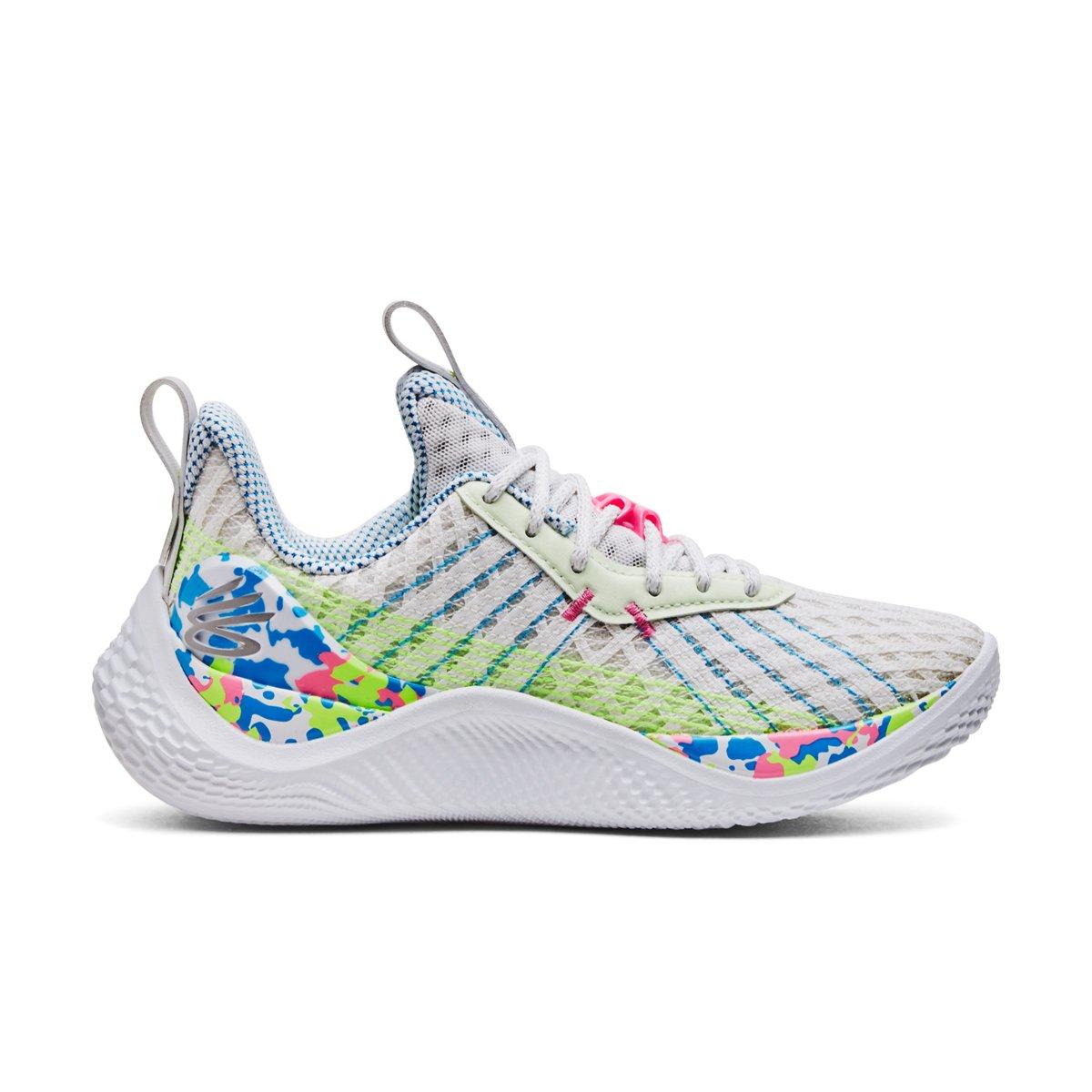 Under Armour Curry 10 "Splash Party" Men's Basketball Shoe - WHITE/BLUE Thumbnail View 1